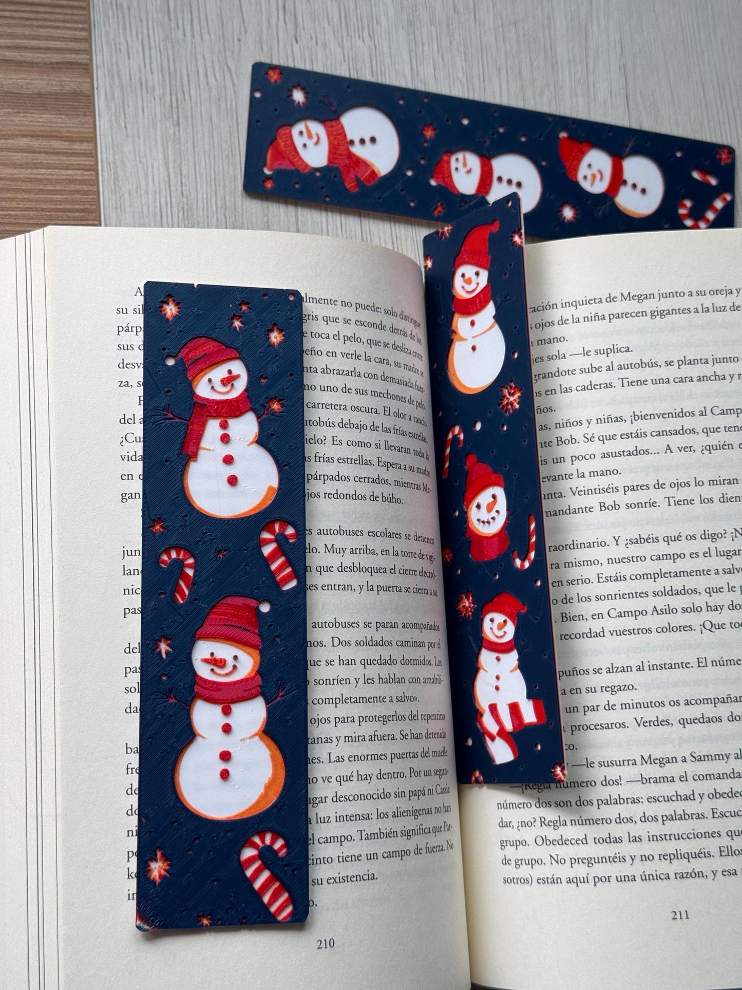 Snowy Smiles - Christmas bookmark set, fantasy bookmark, bookmark set