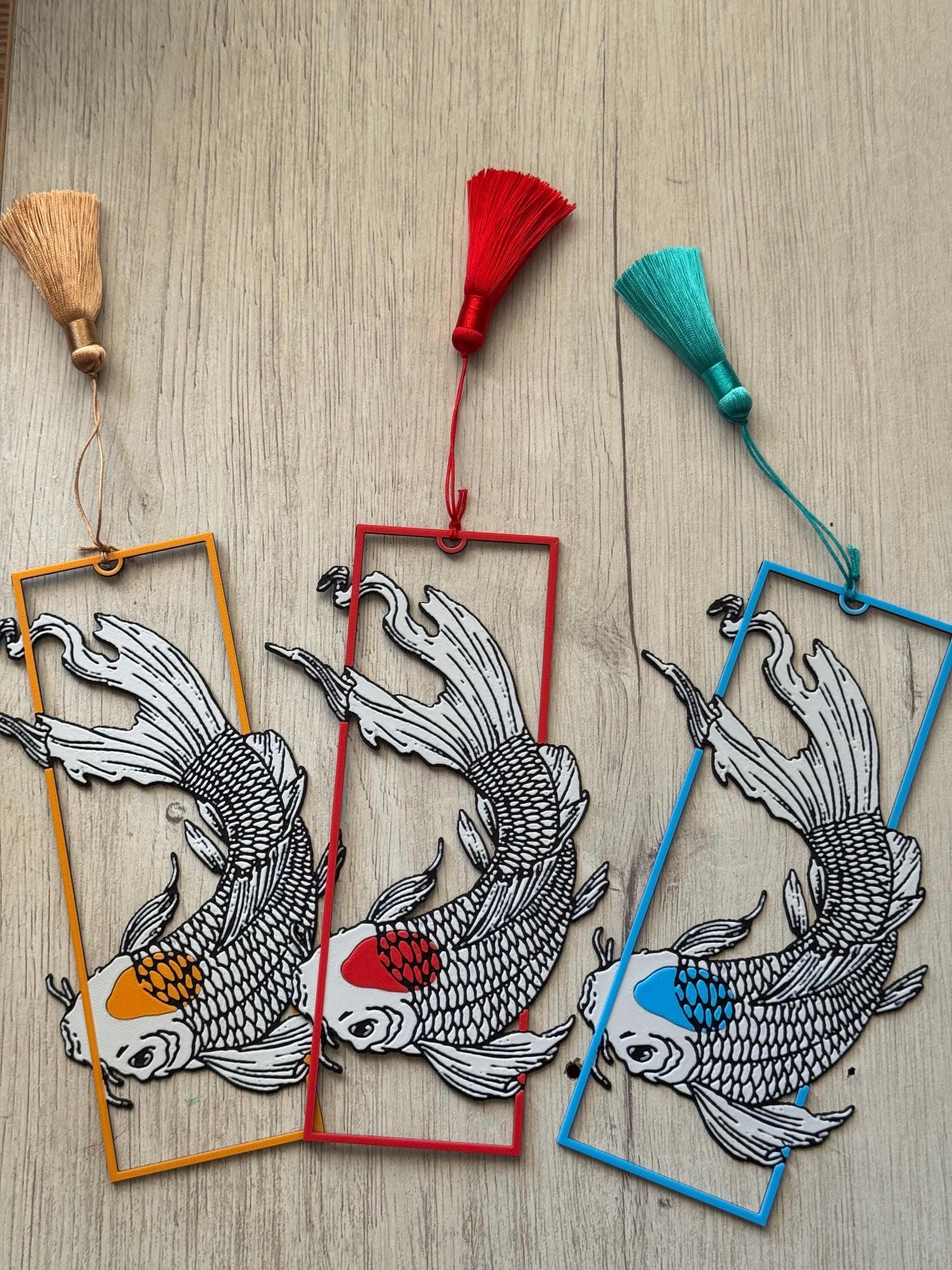 Tancho Koi Bookmark Set - Fantasy Bookmark | Spring Bookmark | Reading Accessories