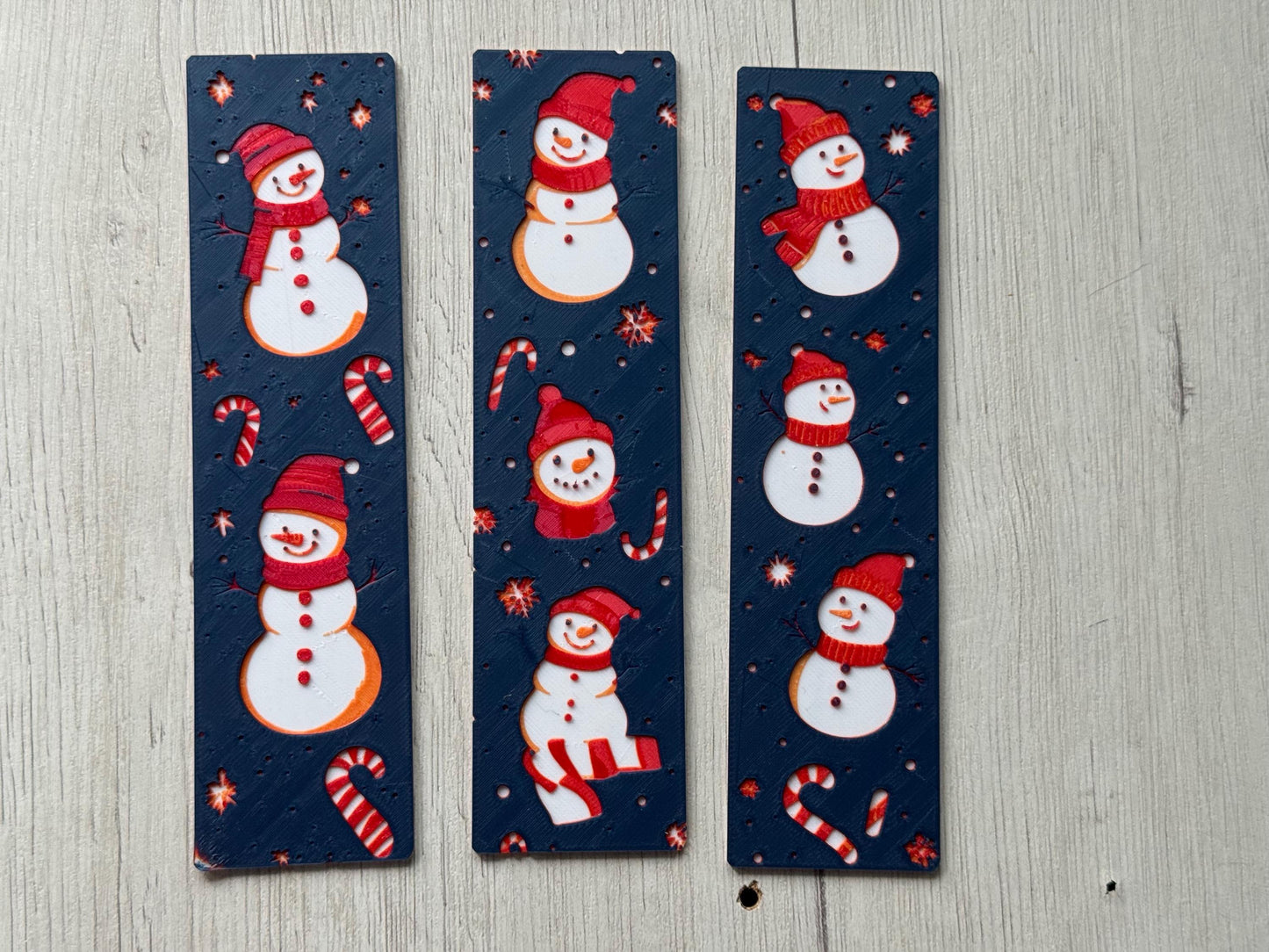Snowy Smiles - Christmas bookmark set, fantasy bookmark, bookmark set