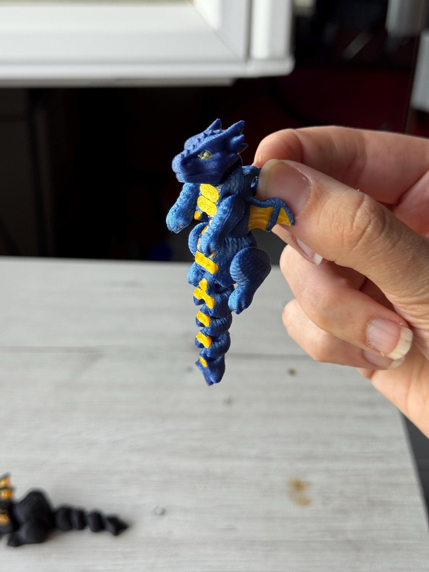 Mini Articulated Dragon Keychain – Made to Order | Custom Colors | Fantasy Gift Idea