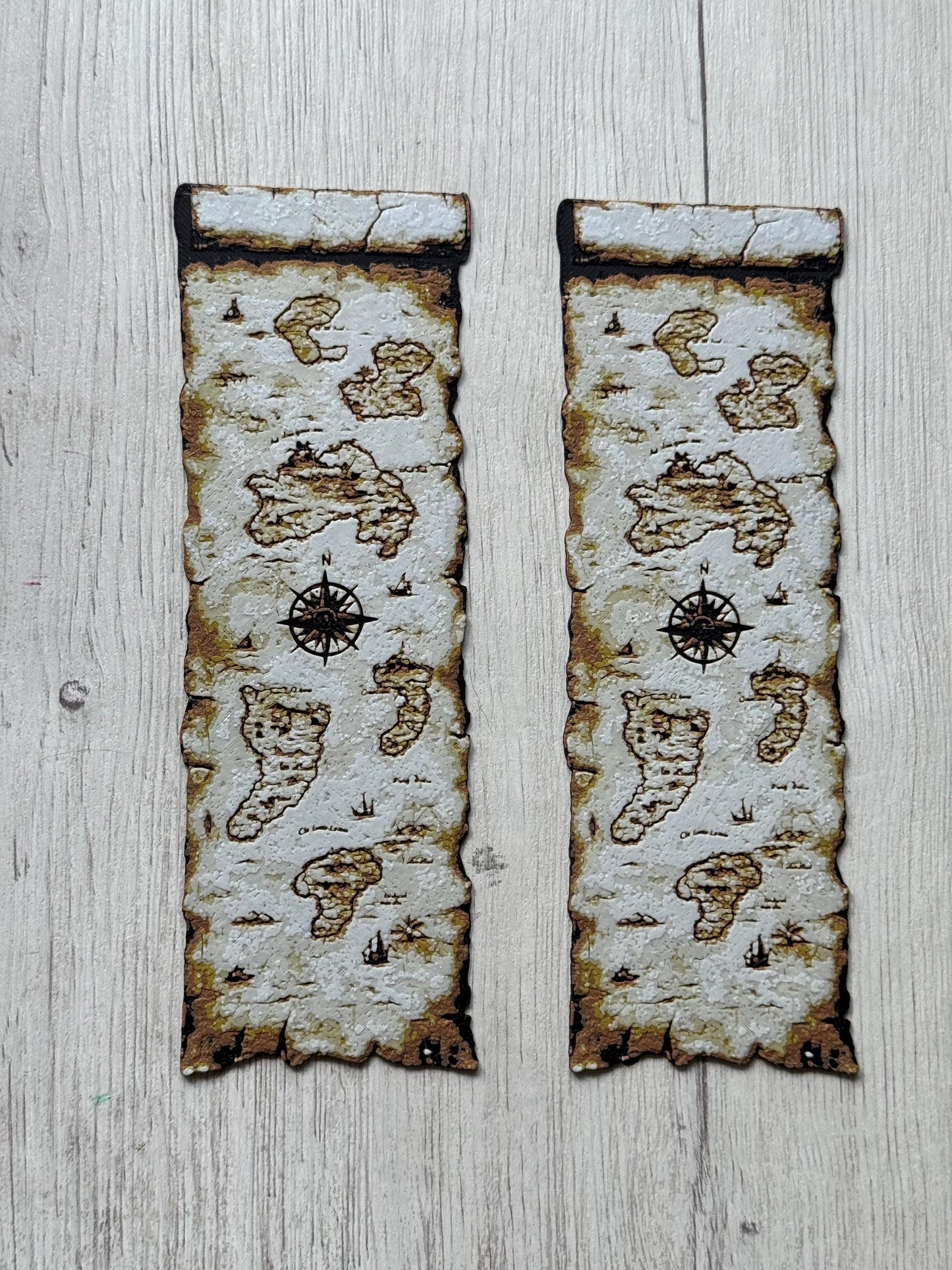 Pirate Map Bookmark Set - Fantasy Bookmark | Spring Bookmark | Reading Accessories