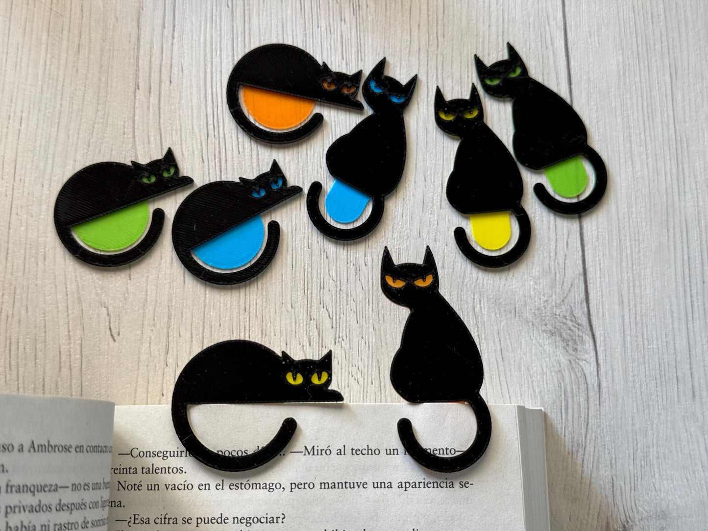 Cat bookmarks - adorable cats for books, cat lover gift