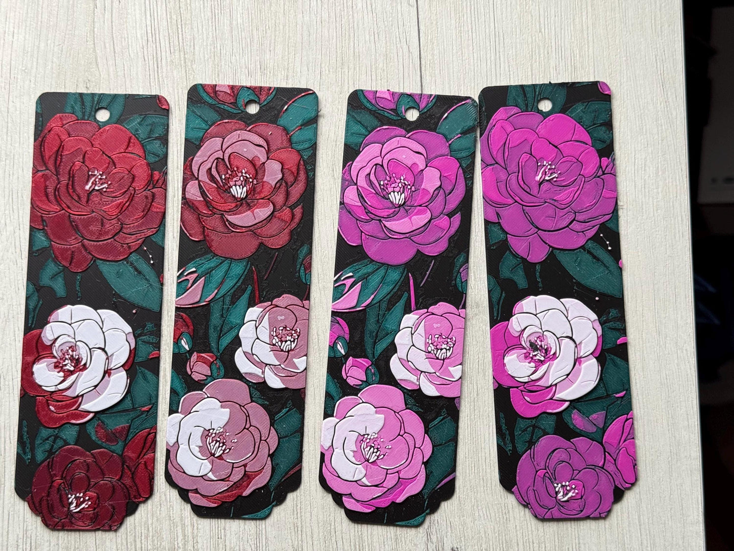 Camellia Whispers - bookmark set, reading accessories