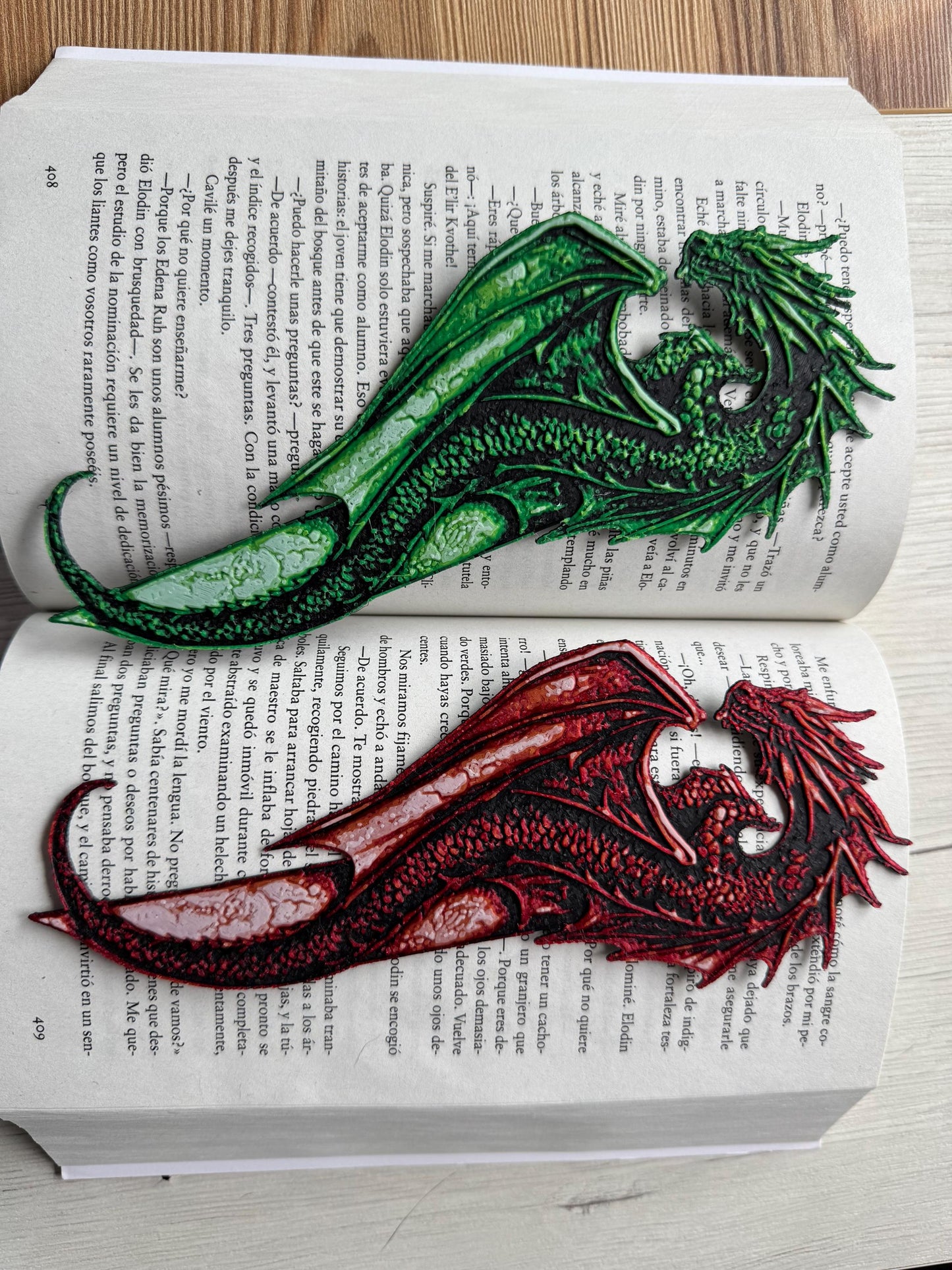 Dragon bookmark, fantasy bookmark, autumn bookmark, wyvern bookmark