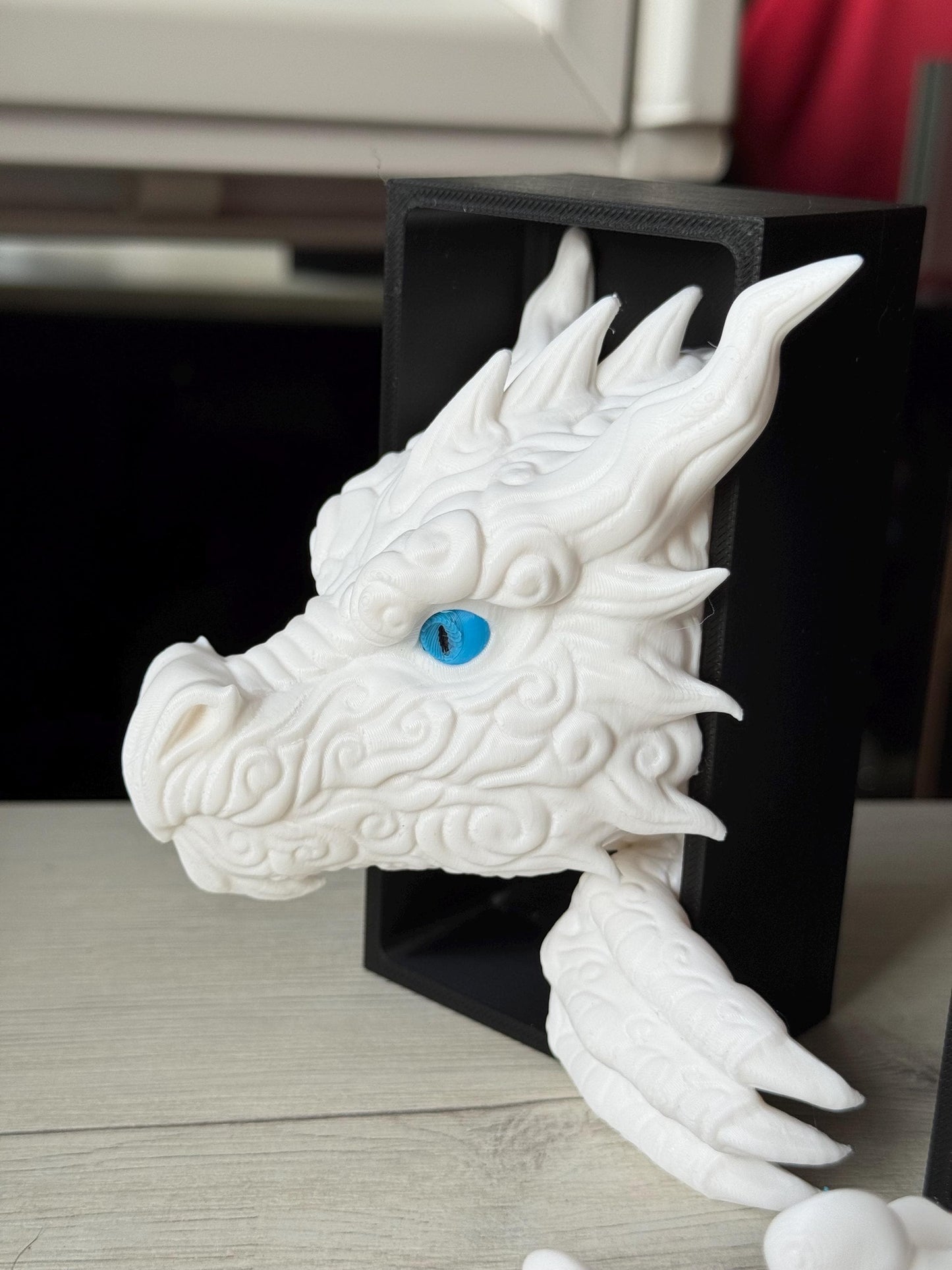 Sujetalibros Mini Dragón Nube – Decoración de fantasía pintada a mano | Regalo personalizado para amantes de los libros | Accesorio de estantería con forma de dragón pequeño