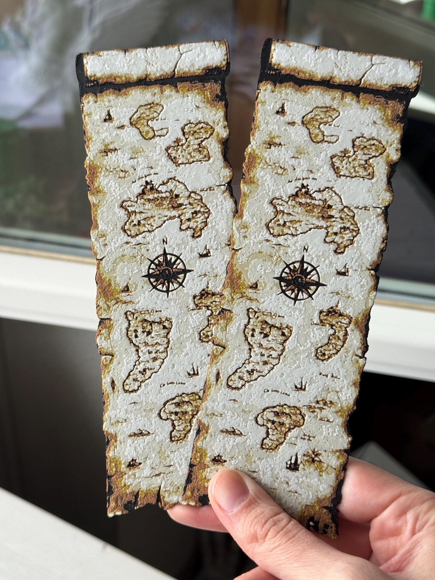 Pirate Map Bookmark Set - Fantasy Bookmark | Spring Bookmark | Reading Accessories