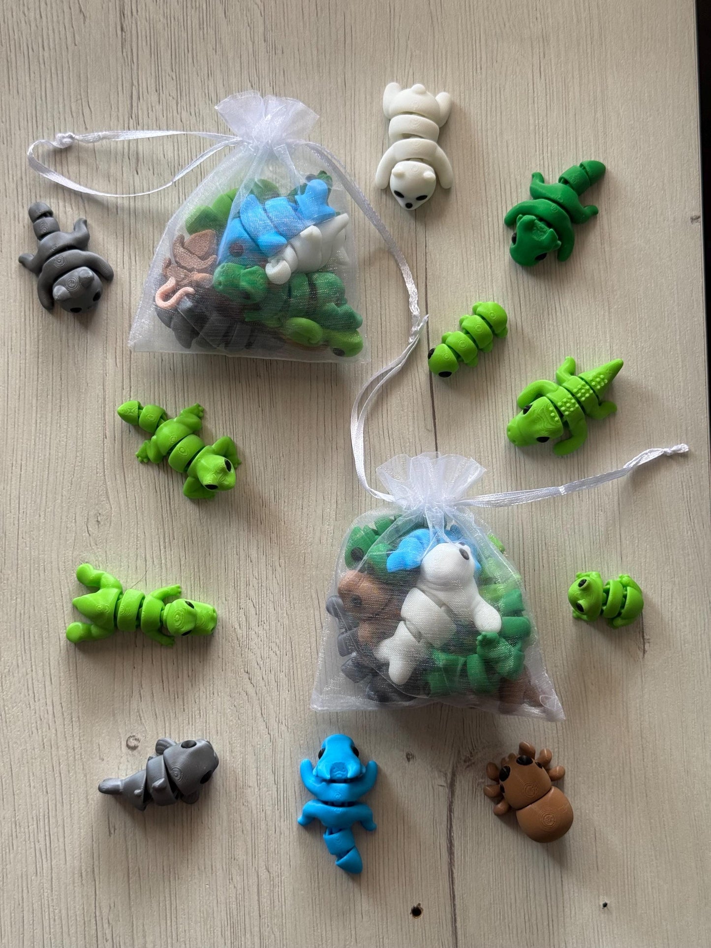 3D Printed Mini Animals - Cute articulated animal collection