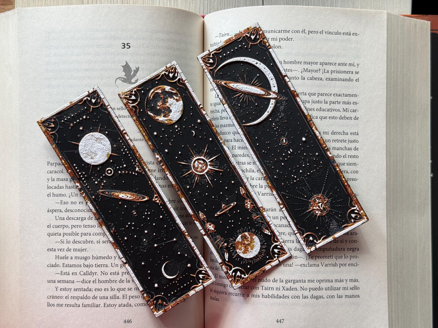 Bookmark - "Galactic Wonders" / fantasy bookmark / autumn bookmark