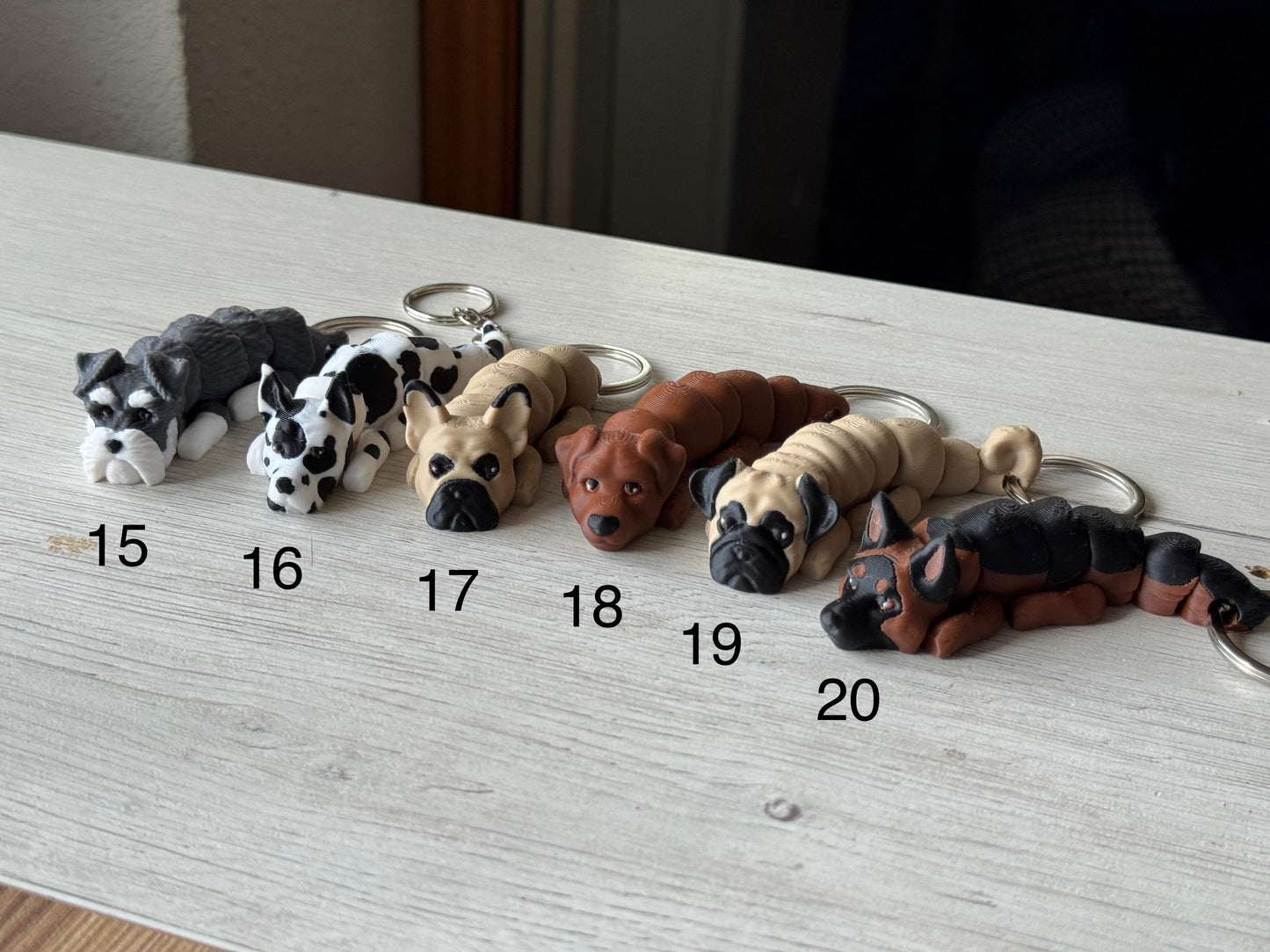 Custom Dog Keychain / Dog Figurine – Choose from 36 Breeds | Personalized Pet Gift | Dog Lover Gift