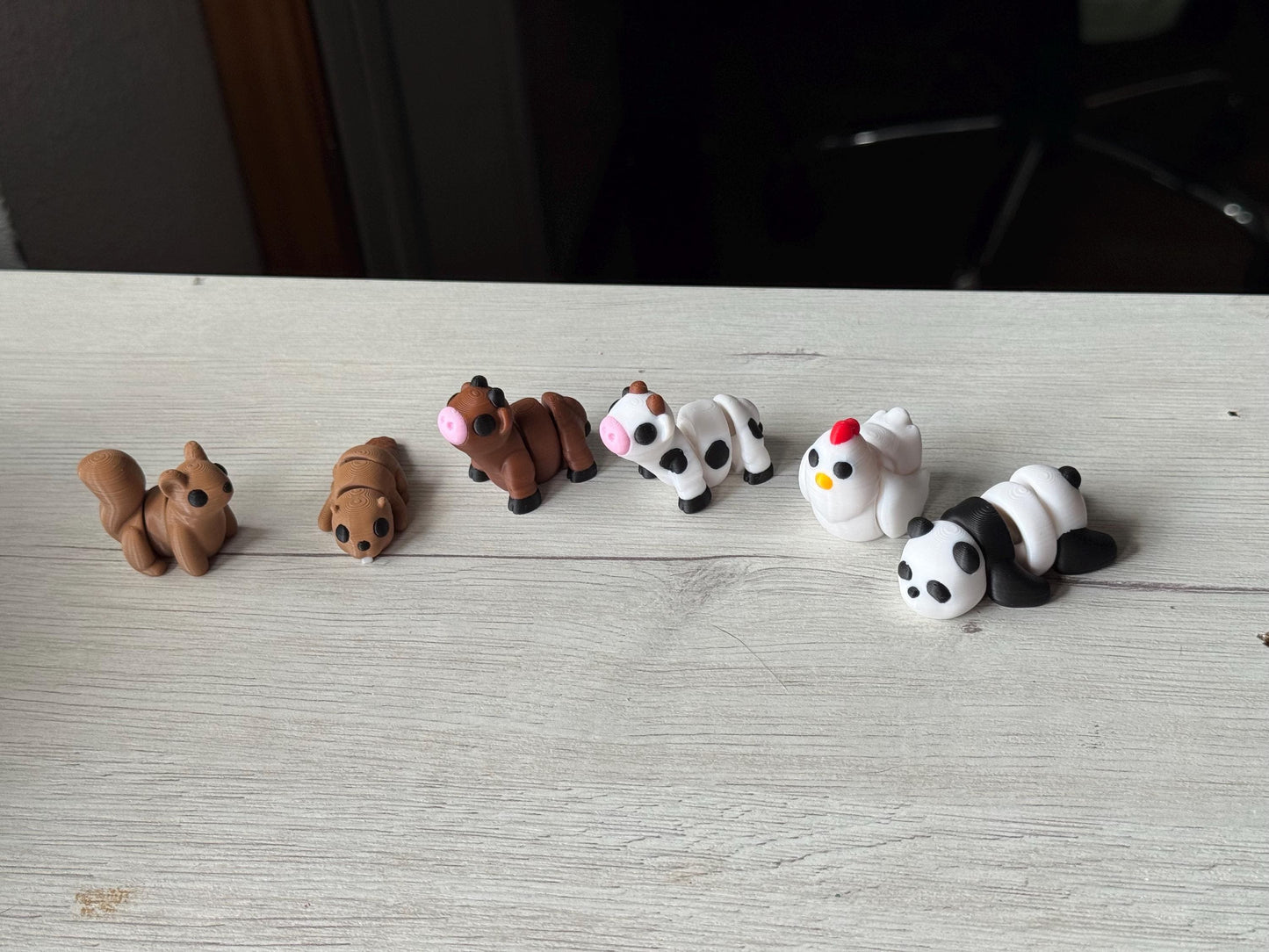 3D Printed Mini Animals - Cute articulated animal collection