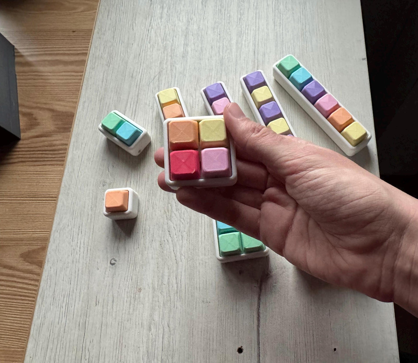 Pastel Modular Clicker Fidget | Custom Stress Relief Toy