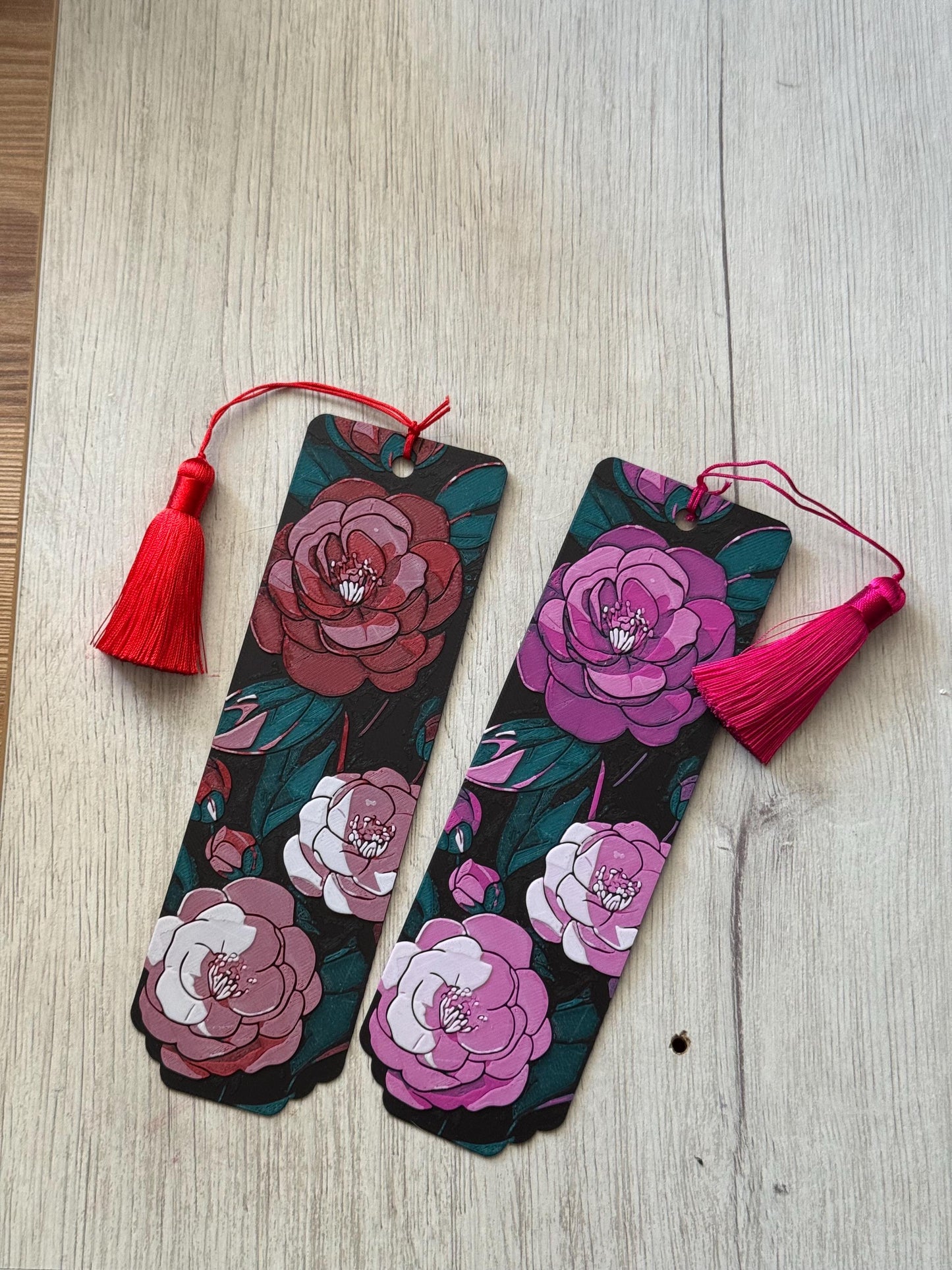 Camellia Whispers - bookmark set, reading accessories