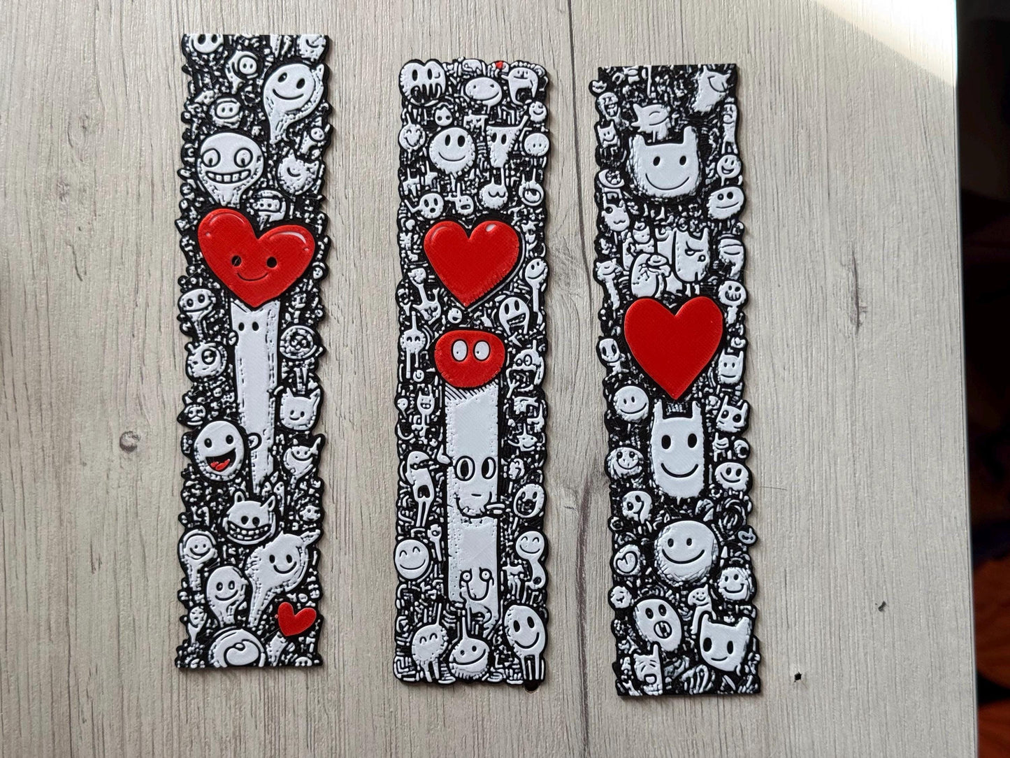 Love Doodles - bookmark set, reading accessories
