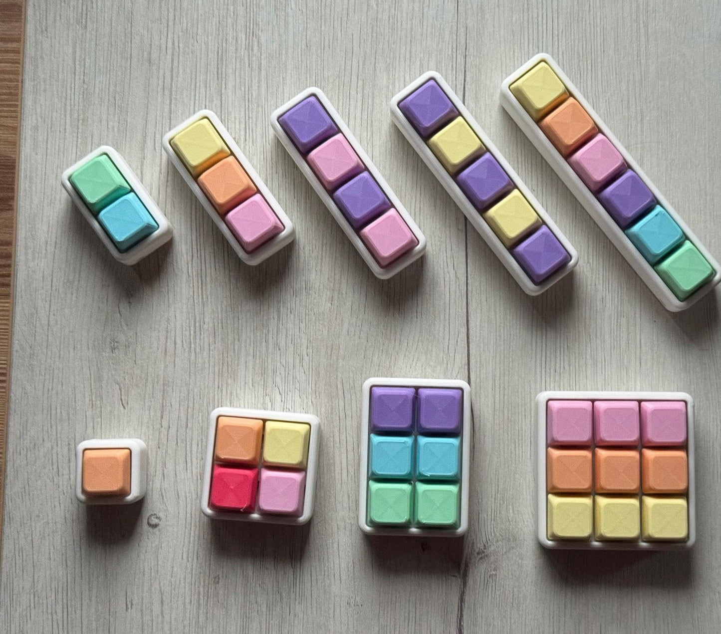 Pastel Modular Clicker Fidget | Custom Stress Relief Toy