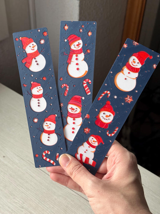 Snowy Smiles - Christmas bookmark set, fantasy bookmark, bookmark set