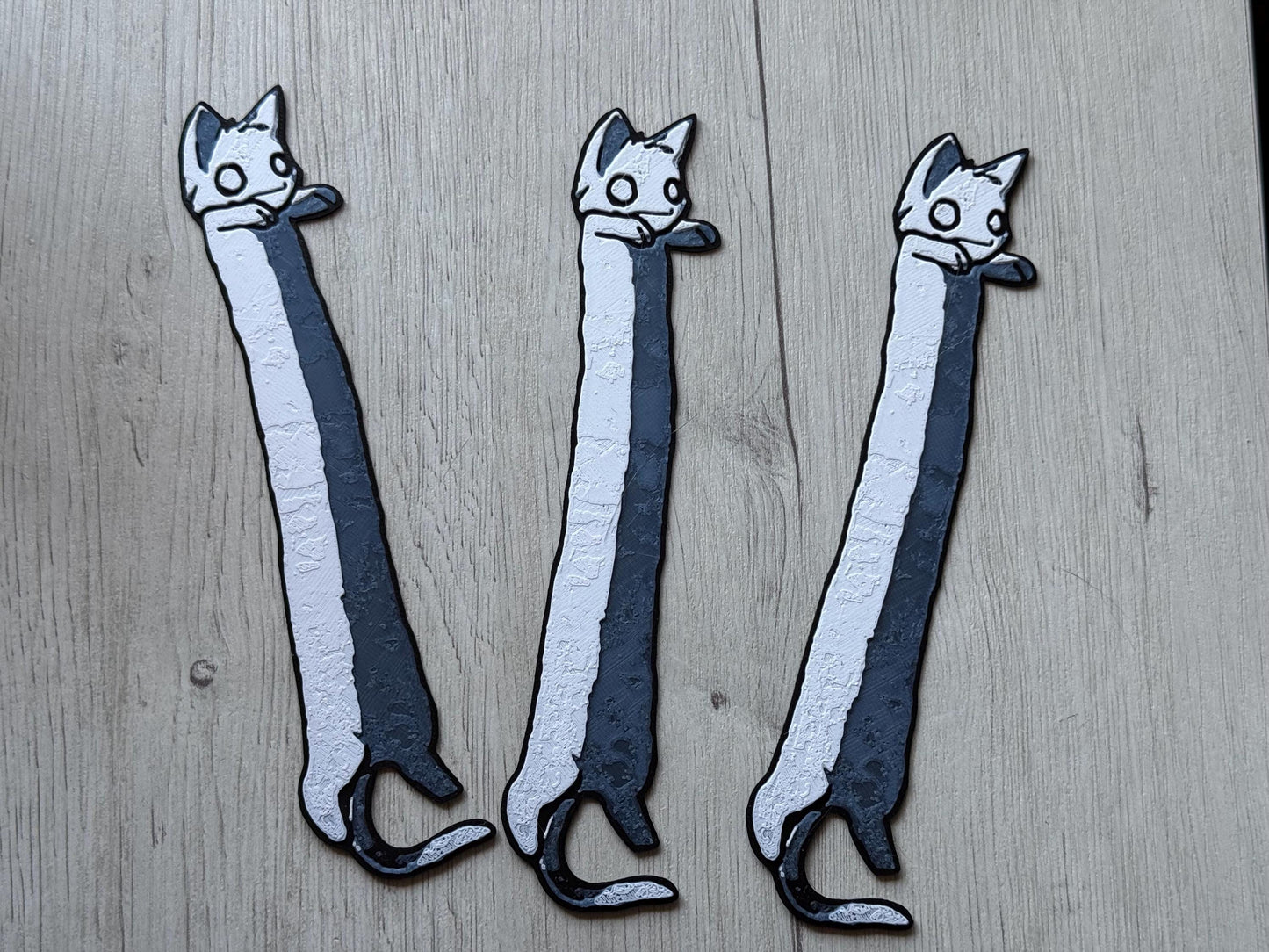 Zombie Cat Bookmark - Fantasy Bookmarks, Funny Bookmarks, Bookmarks for Cat Lovers, Funny Bookmarks