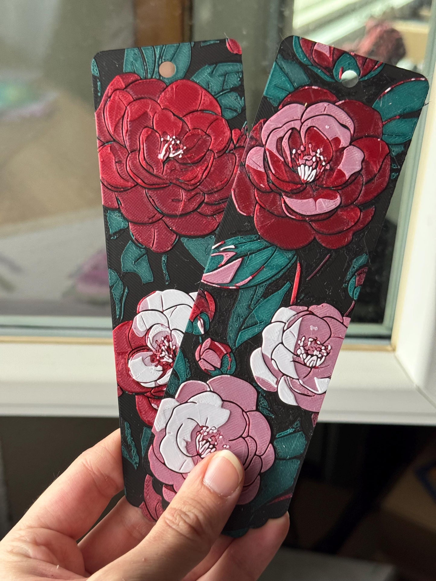 Camellia Whispers - bookmark set, reading accessories