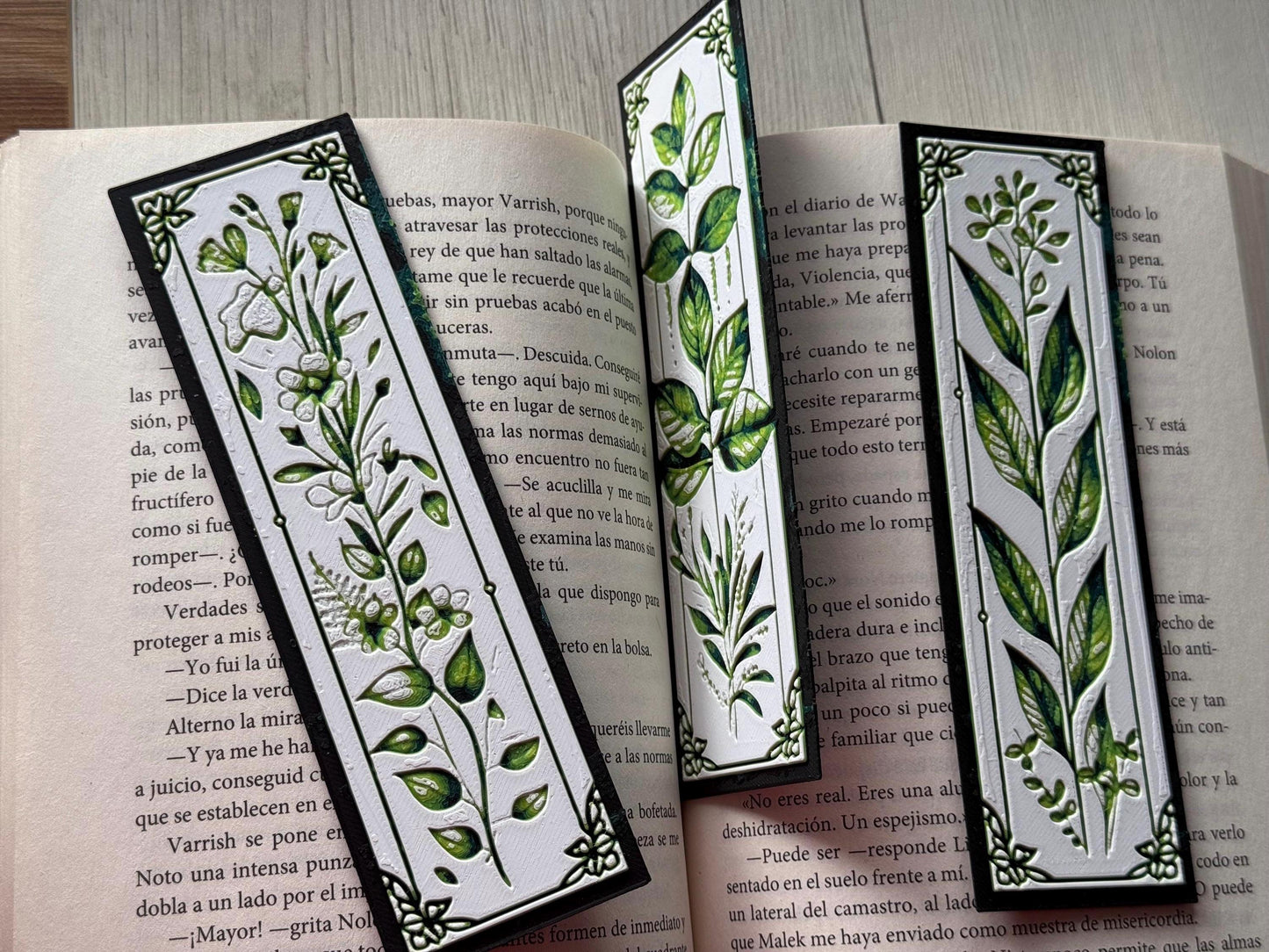 Bookmark "Floral Elegance" - Bookmark, Christmas bookmark, winter bookmark, floral bookmark