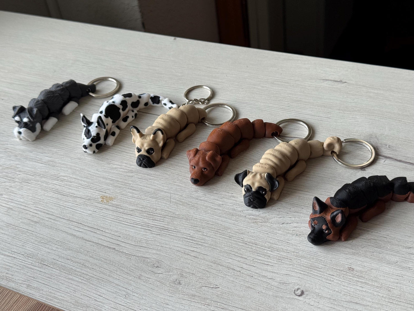 Custom Dog Keychain / Dog Figurine – Choose from 36 Breeds | Personalized Pet Gift | Dog Lover Gift
