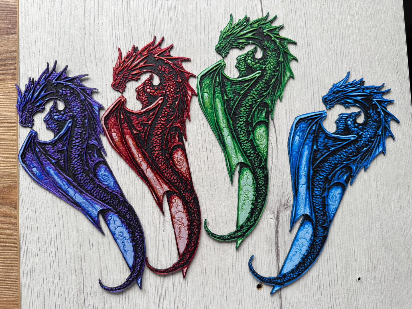 Dragon bookmark, fantasy bookmark, autumn bookmark, wyvern bookmark