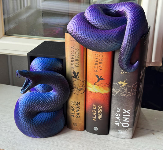 Snake Book Nook –  Animals emerging between books | Two-Part Head & Tail Design | Fantasy Book Nook Decor |  Unique Gift for Book Lovers