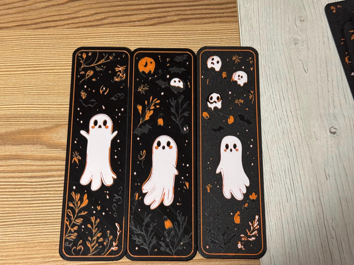 Bookmarks set - Cute Ghosts , fantasy bookmark, autumn bookmark, halloween bookmarks, kawaii
