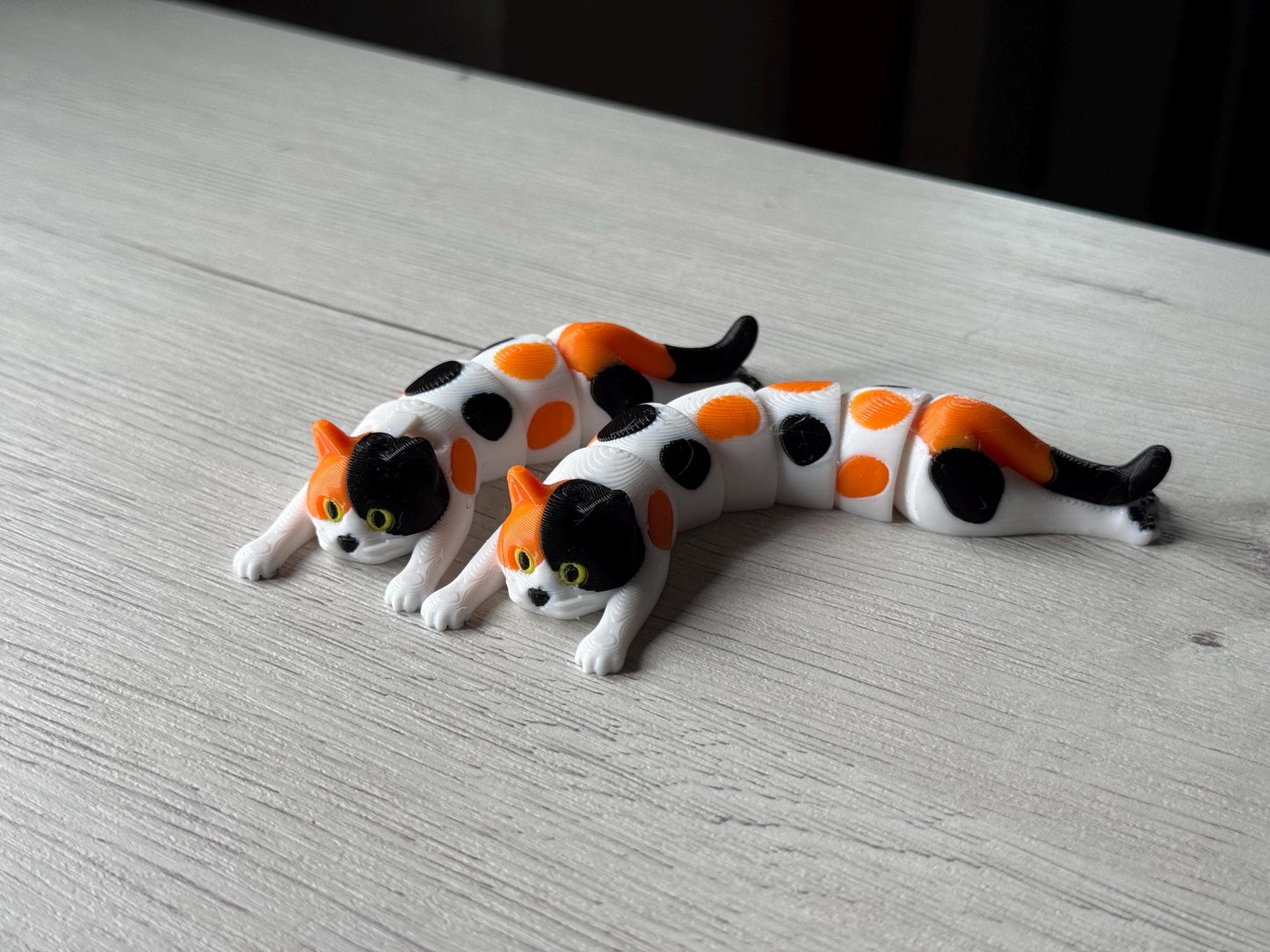 Flexi cat keychain - printed keychains in various colors, keychains for cat lovers