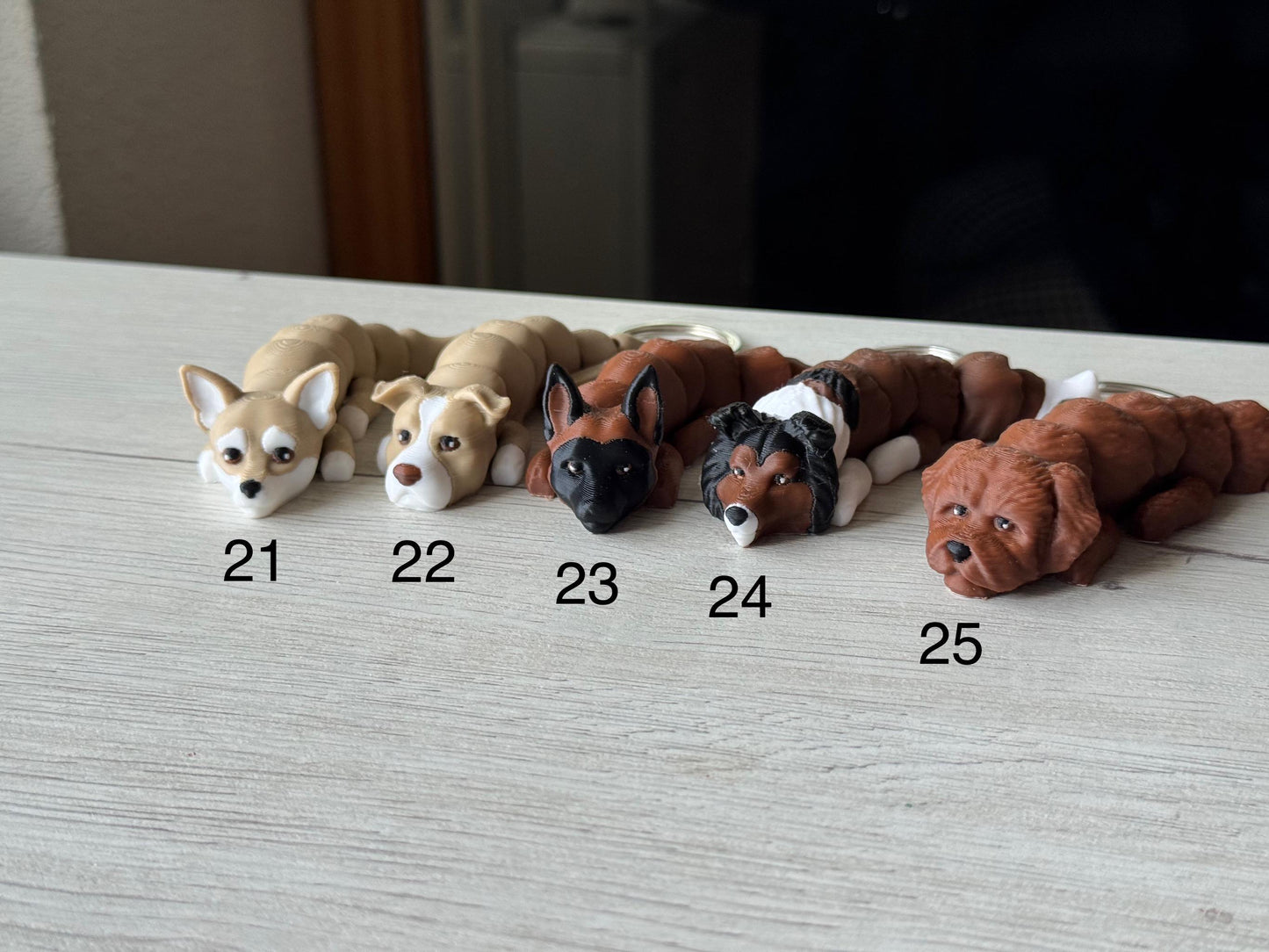 Custom Dog Keychain / Dog Figurine – Choose from 36 Breeds | Personalized Pet Gift | Dog Lover Gift