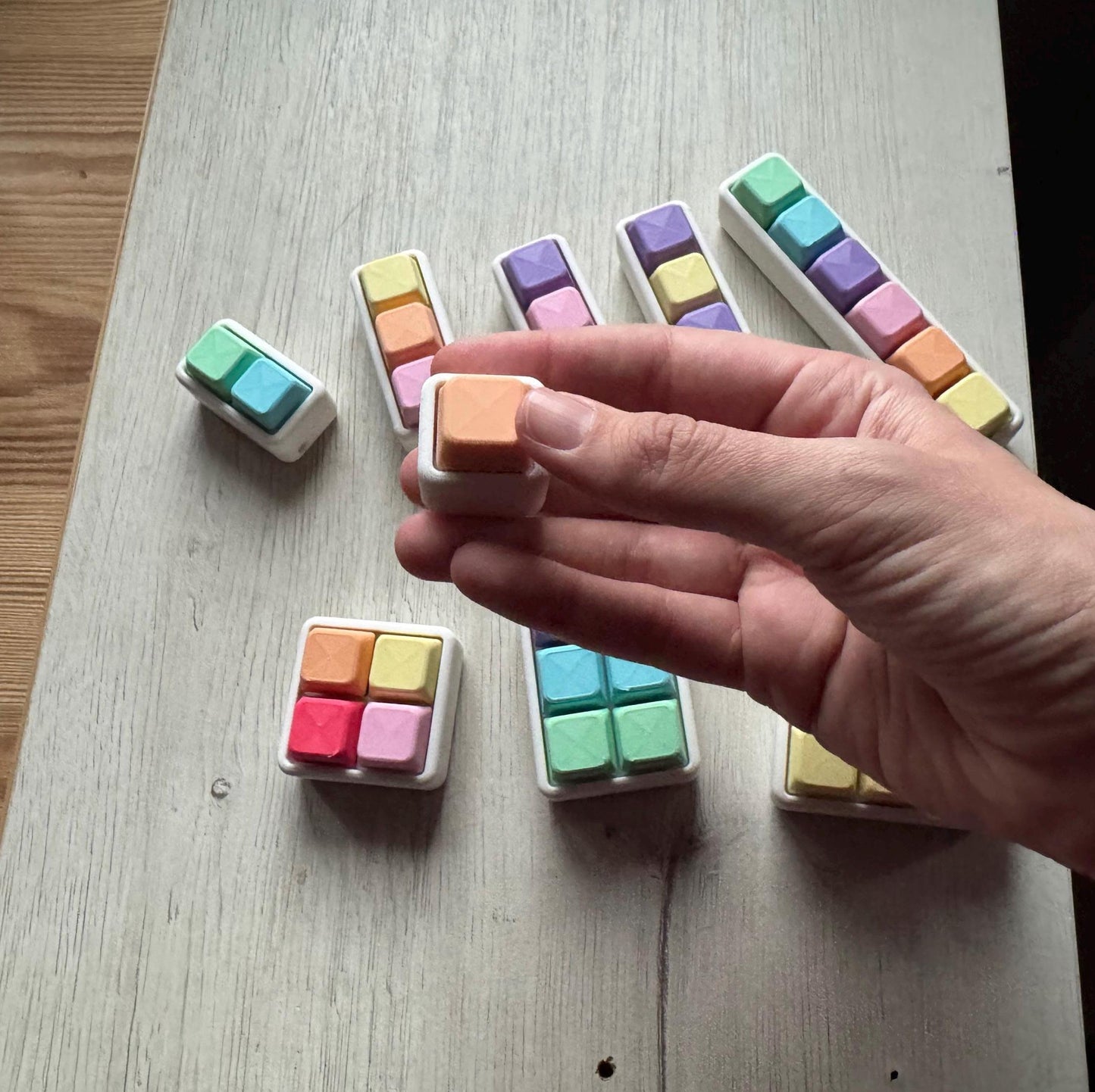 Pastel Modular Clicker Fidget | Custom Stress Relief Toy
