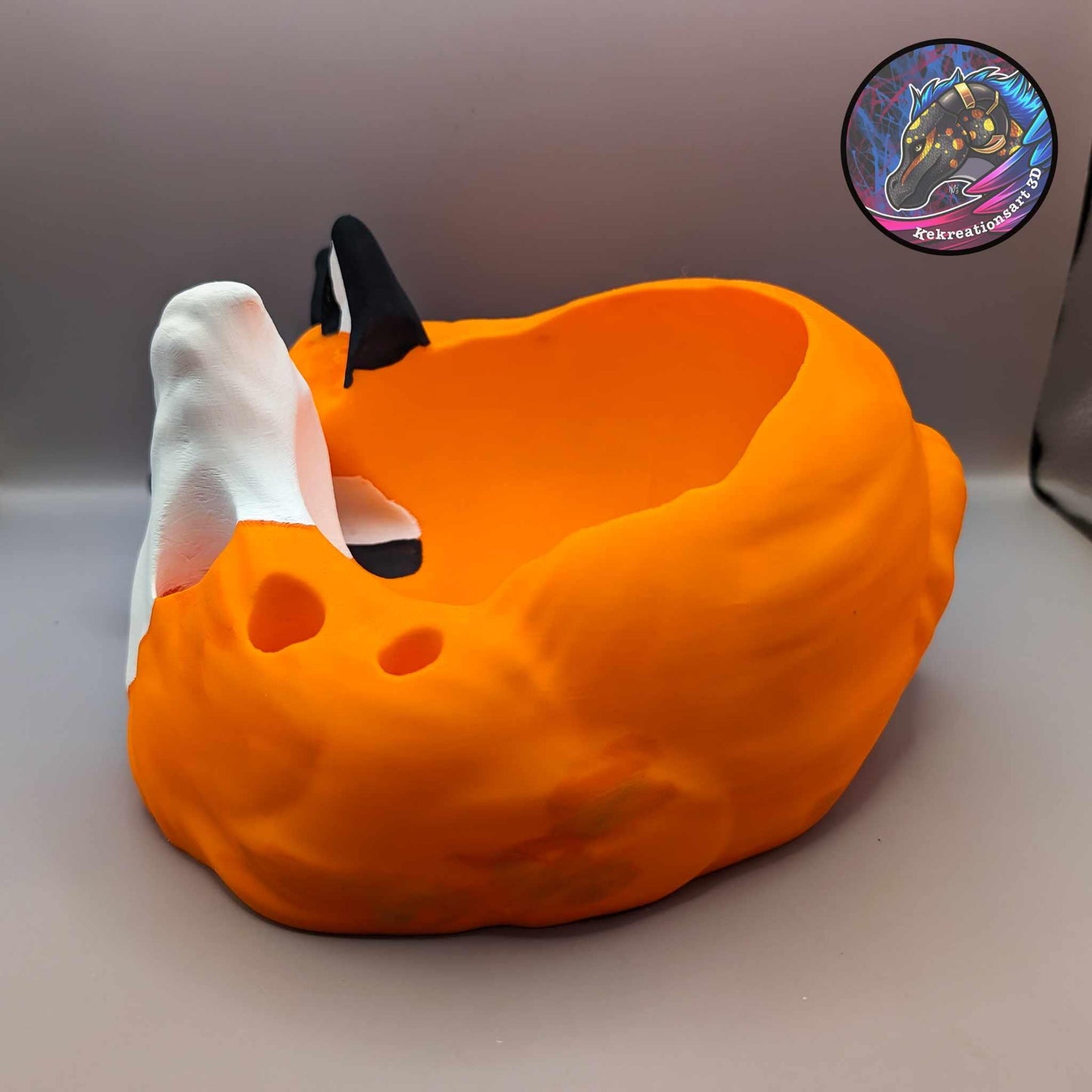 Adorable fox shaped wool bowl, wool holder, holder for storing crochet hooks, knitting needles and more