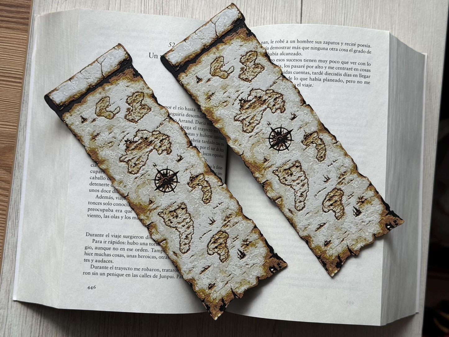 Pirate Map Bookmark Set - Fantasy Bookmark | Spring Bookmark | Reading Accessories
