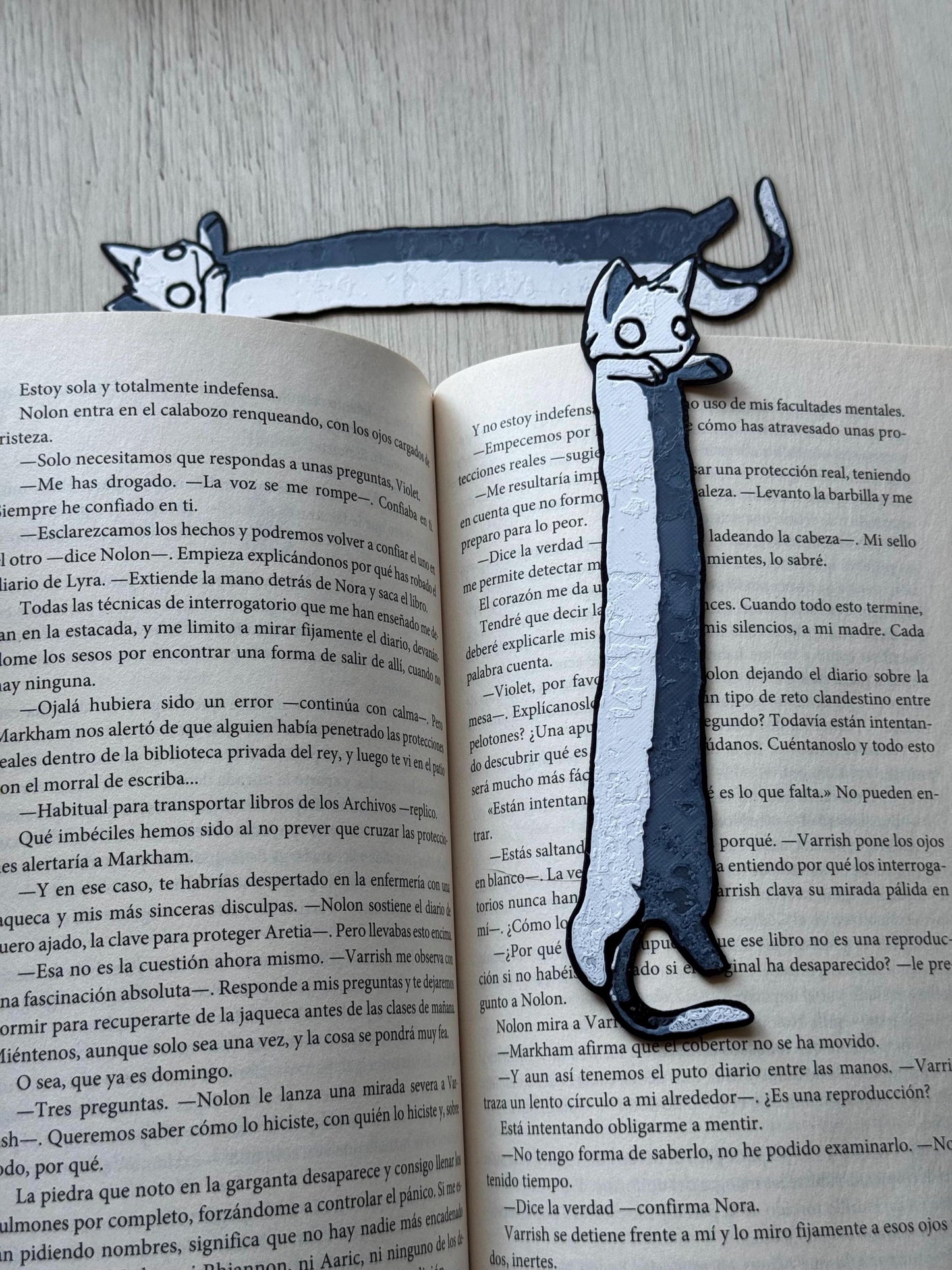 Zombie Cat Bookmark - Fantasy Bookmarks, Funny Bookmarks, Bookmarks for Cat Lovers, Funny Bookmarks