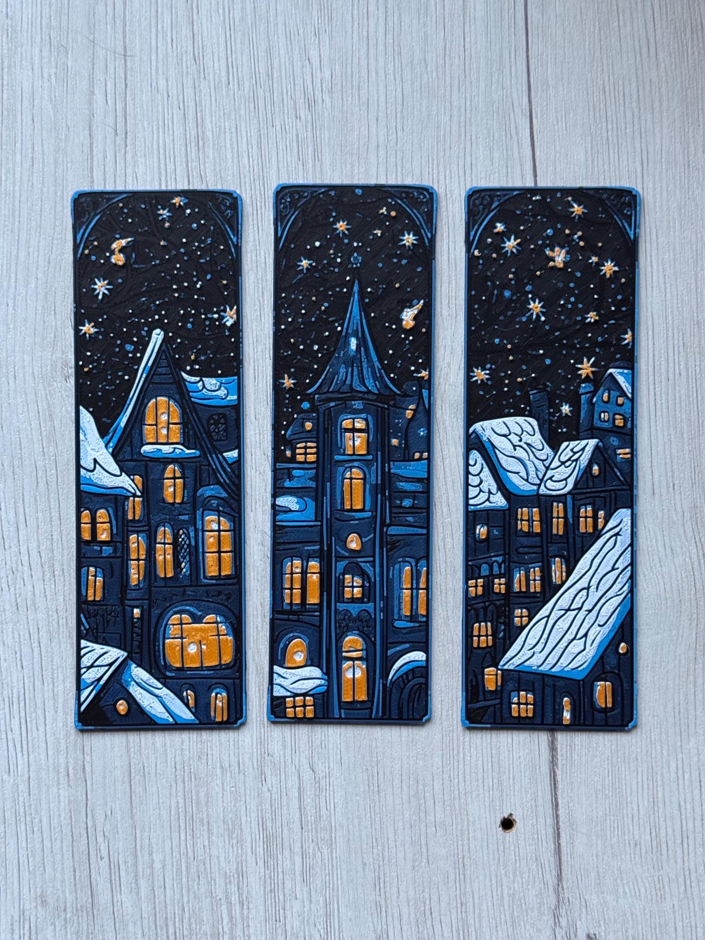 Winter Glow - Christmas bookmark set, fantasy bookmark, bookmark set