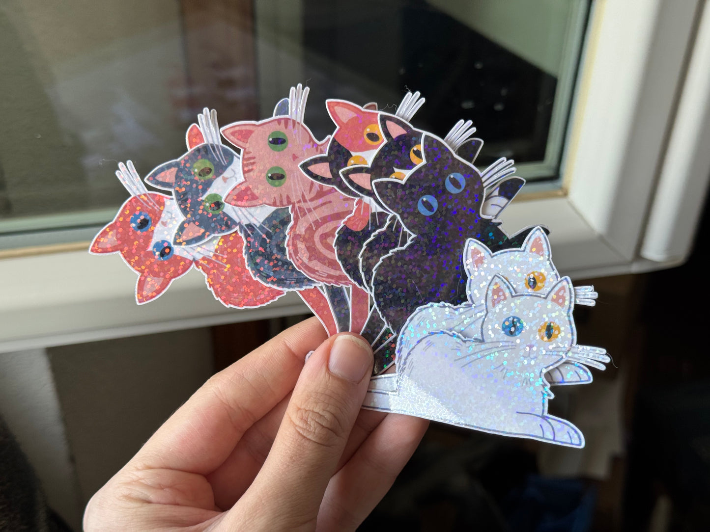 Kawaii Cat Stickers – Handmade Cute Cat  Stickers Collection