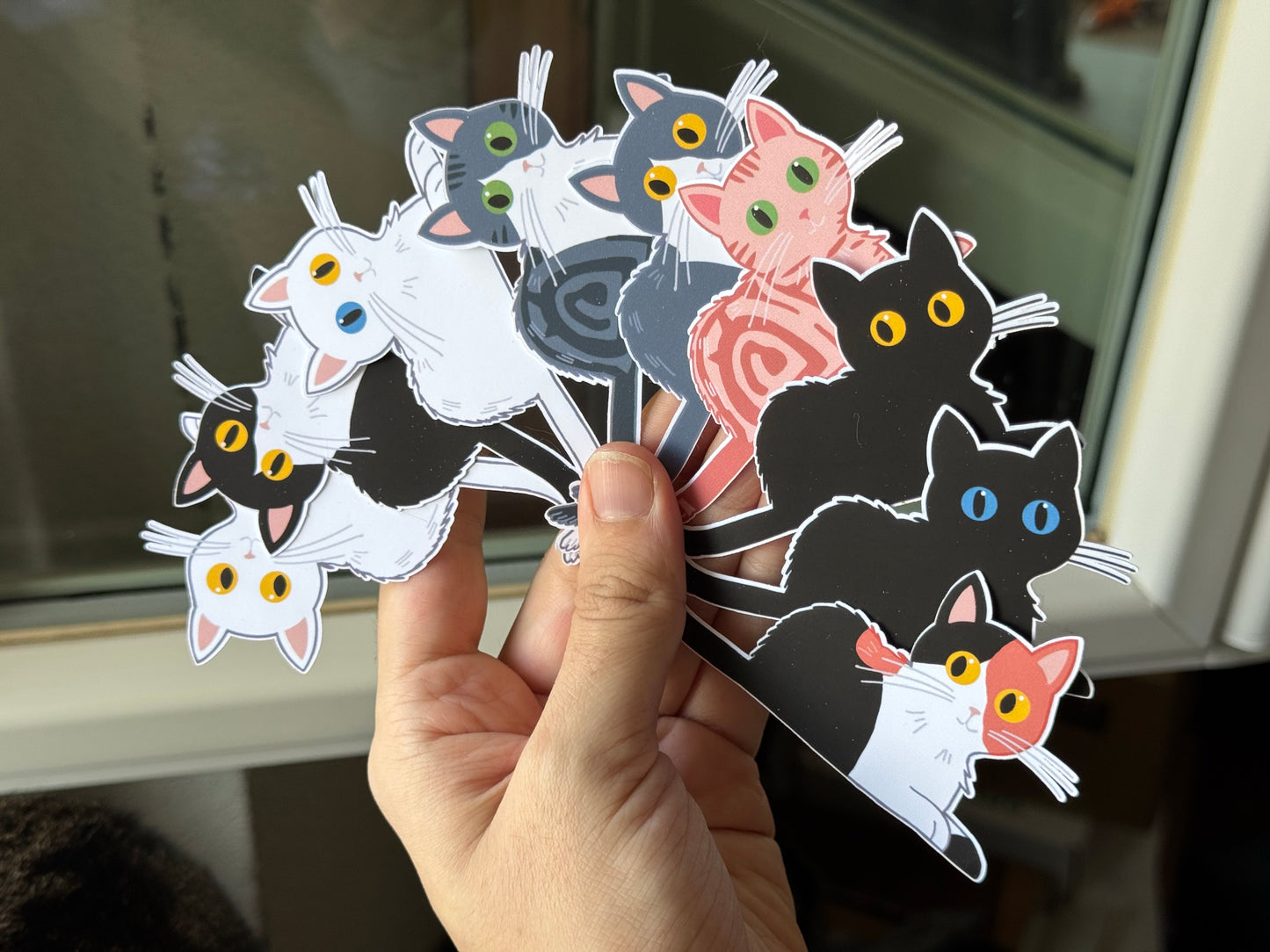 Kawaii Cat Stickers – Handmade Cute Cat  Stickers Collection