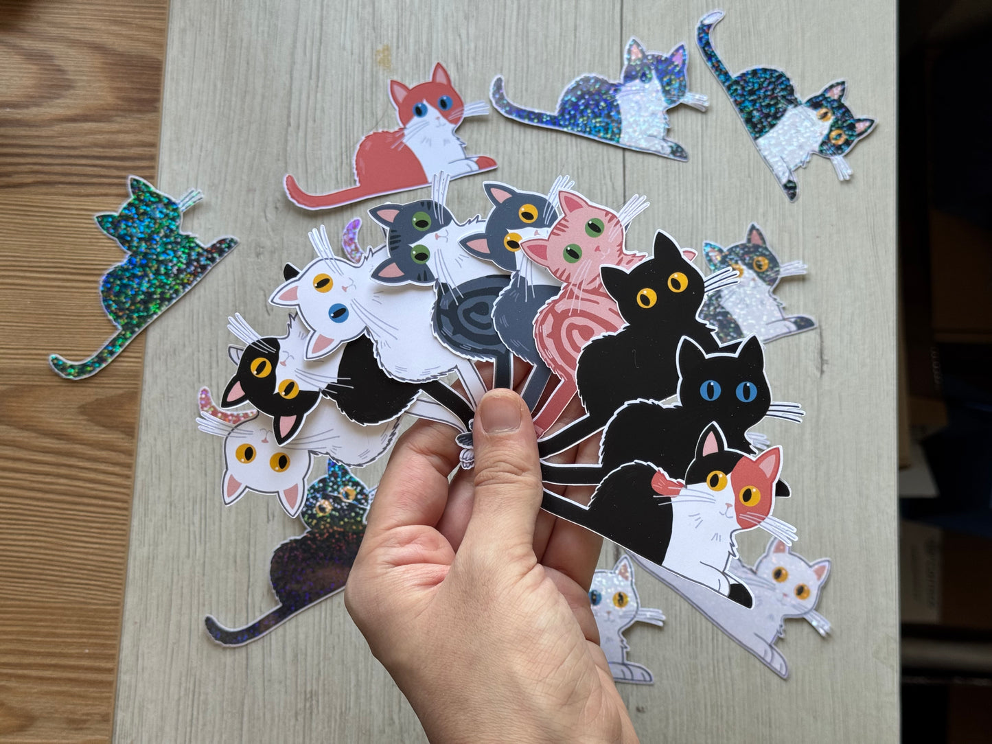 Kawaii Cat Stickers – Handmade Cute Cat  Stickers Collection