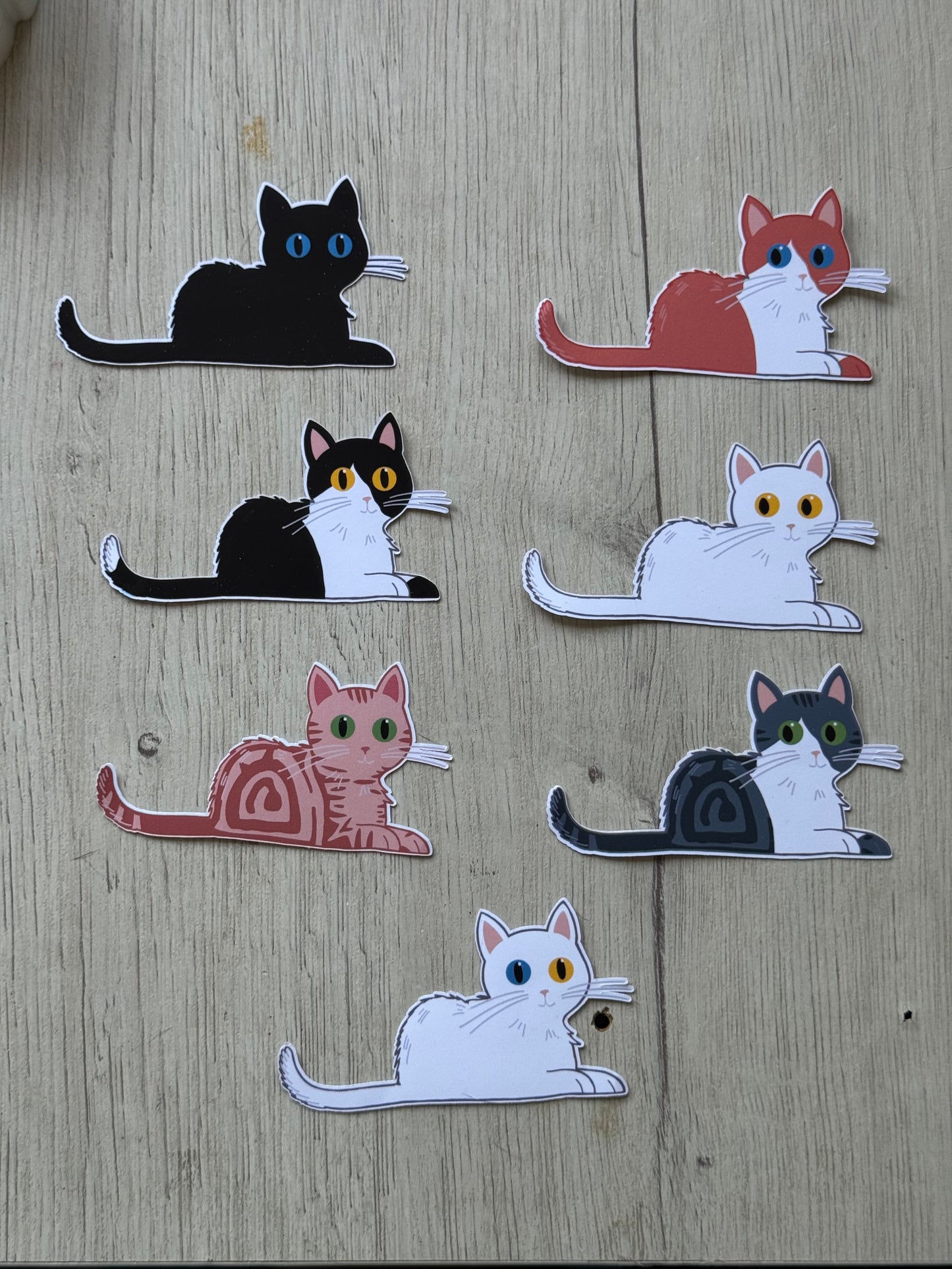 Kawaii Cat Stickers – Handmade Cute Cat  Stickers Collection