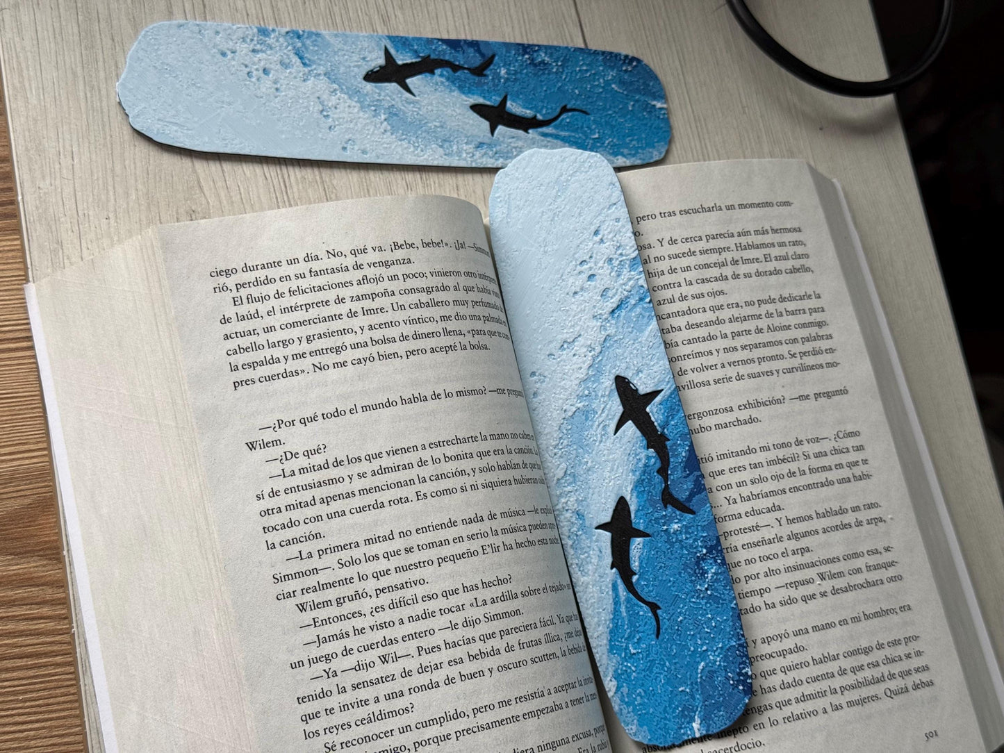 Deep blue sea - bookmark set, reading accessories