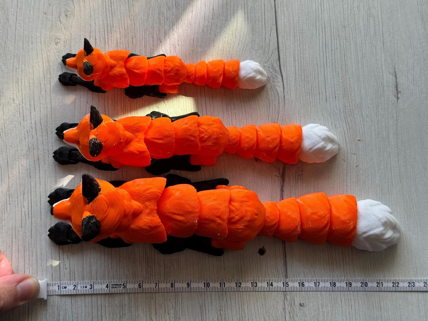 Animales flexibles - Figura articulado anti estrés / kitsune flexible / zorro ártico flexible / zorro flexible