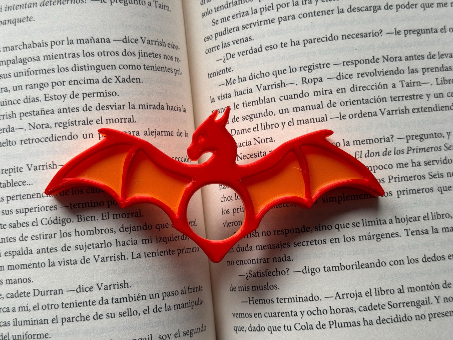Dragon & Bat Thumb Page Holder – Comfortable Reading Aid for Book Lovers