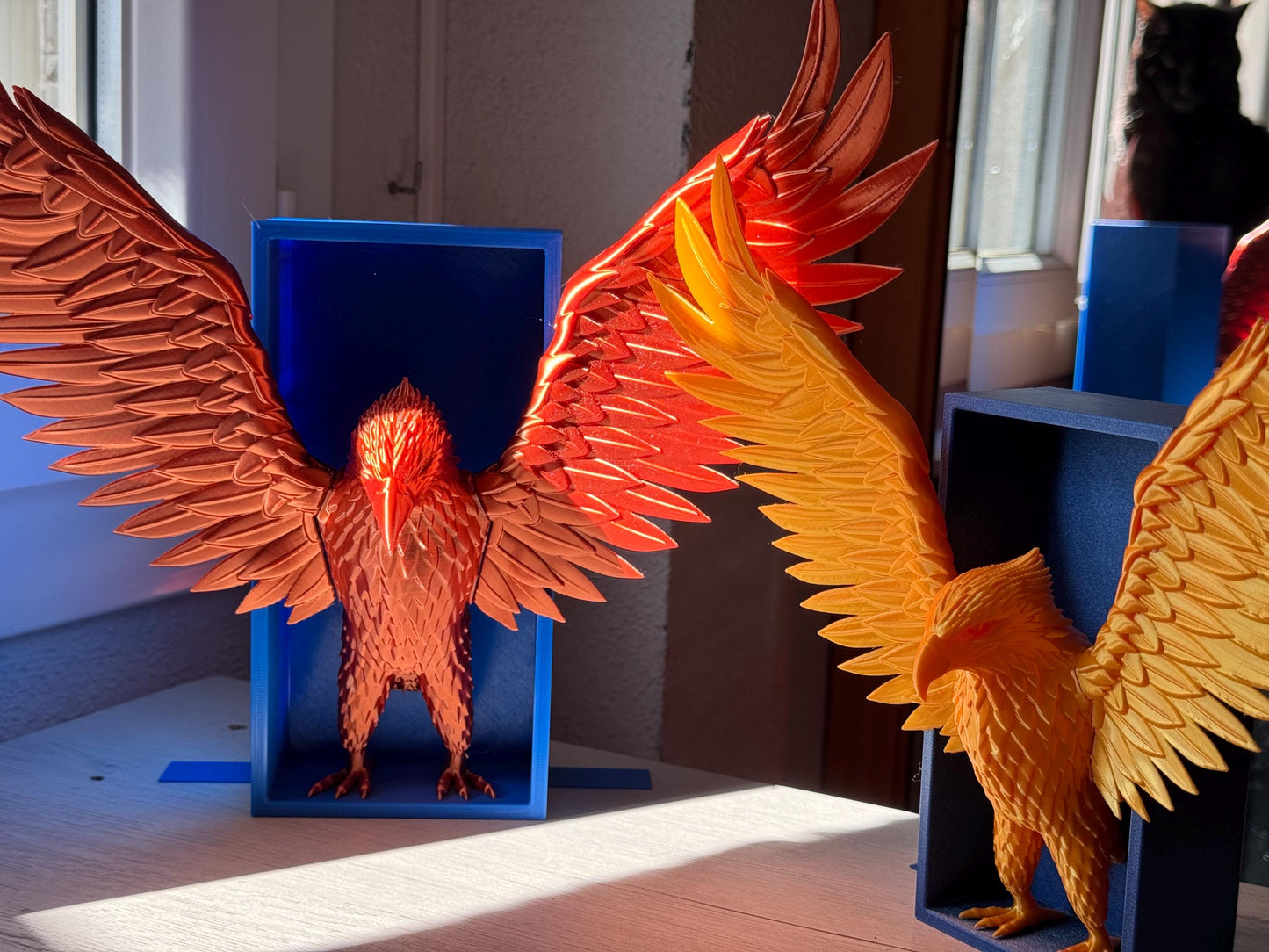 Animals emerging among books - book separator lion, book separator eagle, book separator snake, fantasy book nook, animal book nook