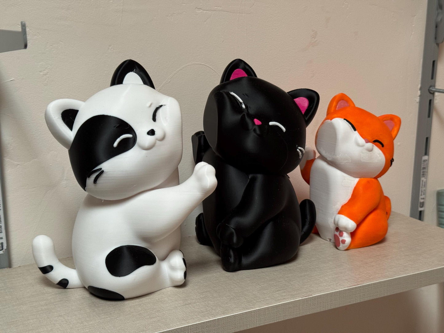 Sujetalibros de Gato – Escultura Personalizable 3D para Estantería | Decoración Book Nook y Regalo para Amantes de los Gatos