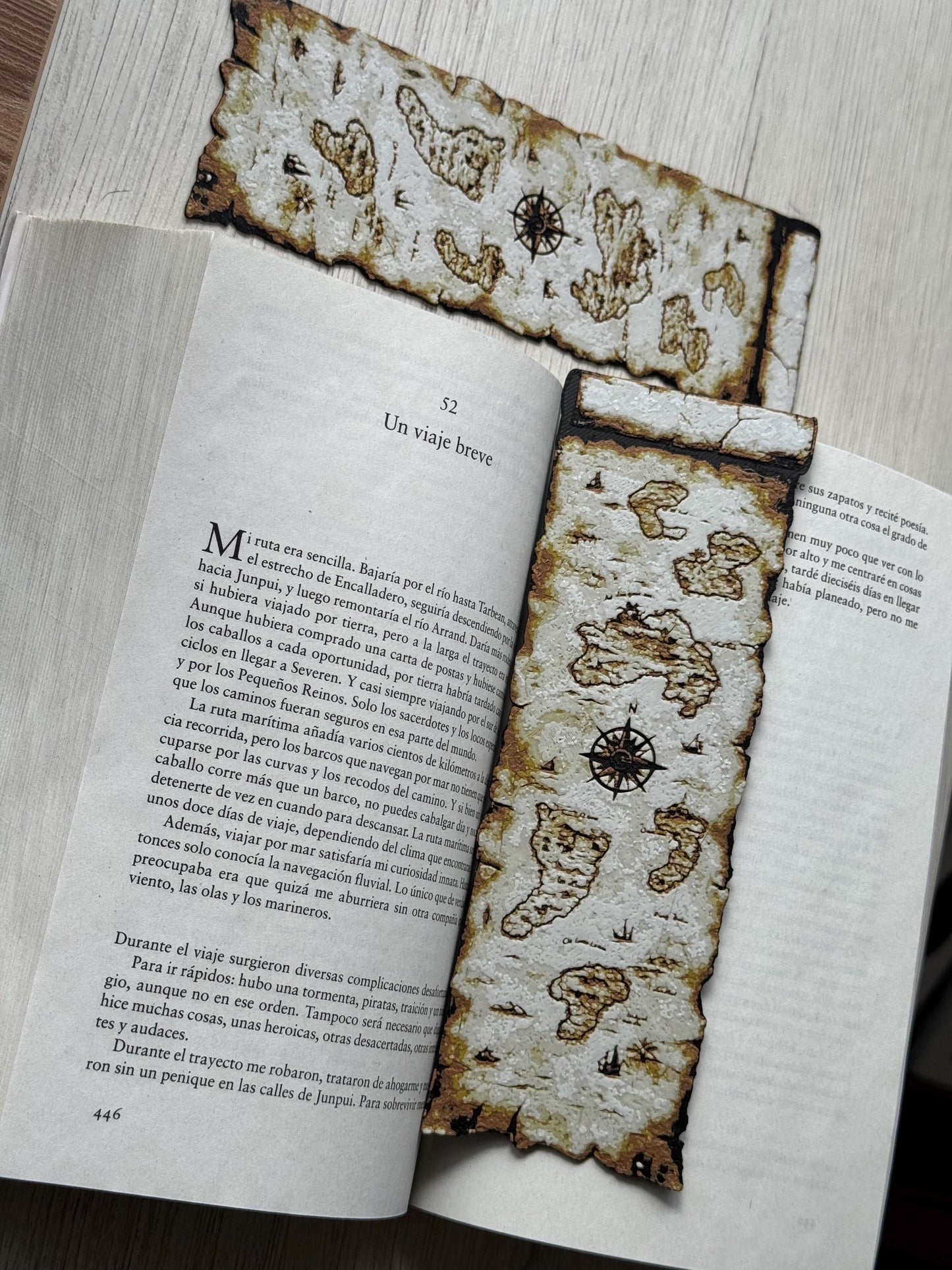 Pirate Map Bookmark Set - Fantasy Bookmark | Spring Bookmark | Reading Accessories