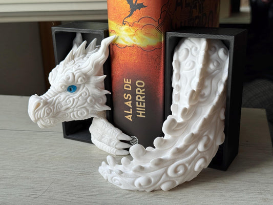 Sujetalibros Mini Dragón Nube – Decoración de fantasía pintada a mano | Regalo personalizado para amantes de los libros | Accesorio de estantería con forma de dragón pequeño