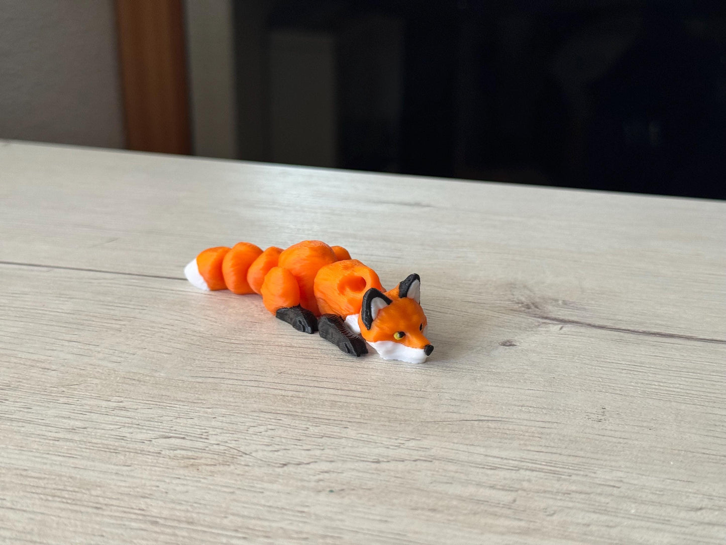 Mini Fox Keychain – 3D Printed Cute Keyring, Fantasy Bag Charm, Custom Colors