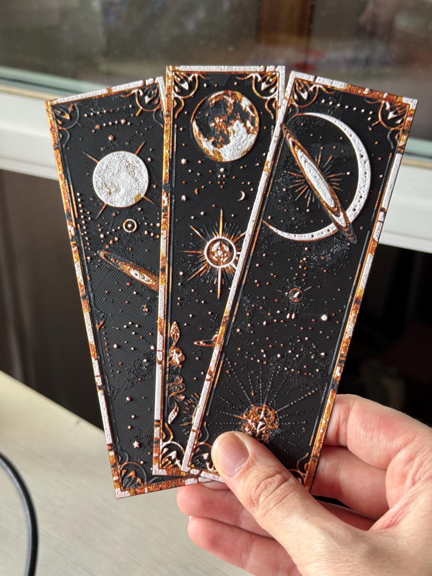 Bookmark - "Galactic Wonders" / fantasy bookmark / autumn bookmark