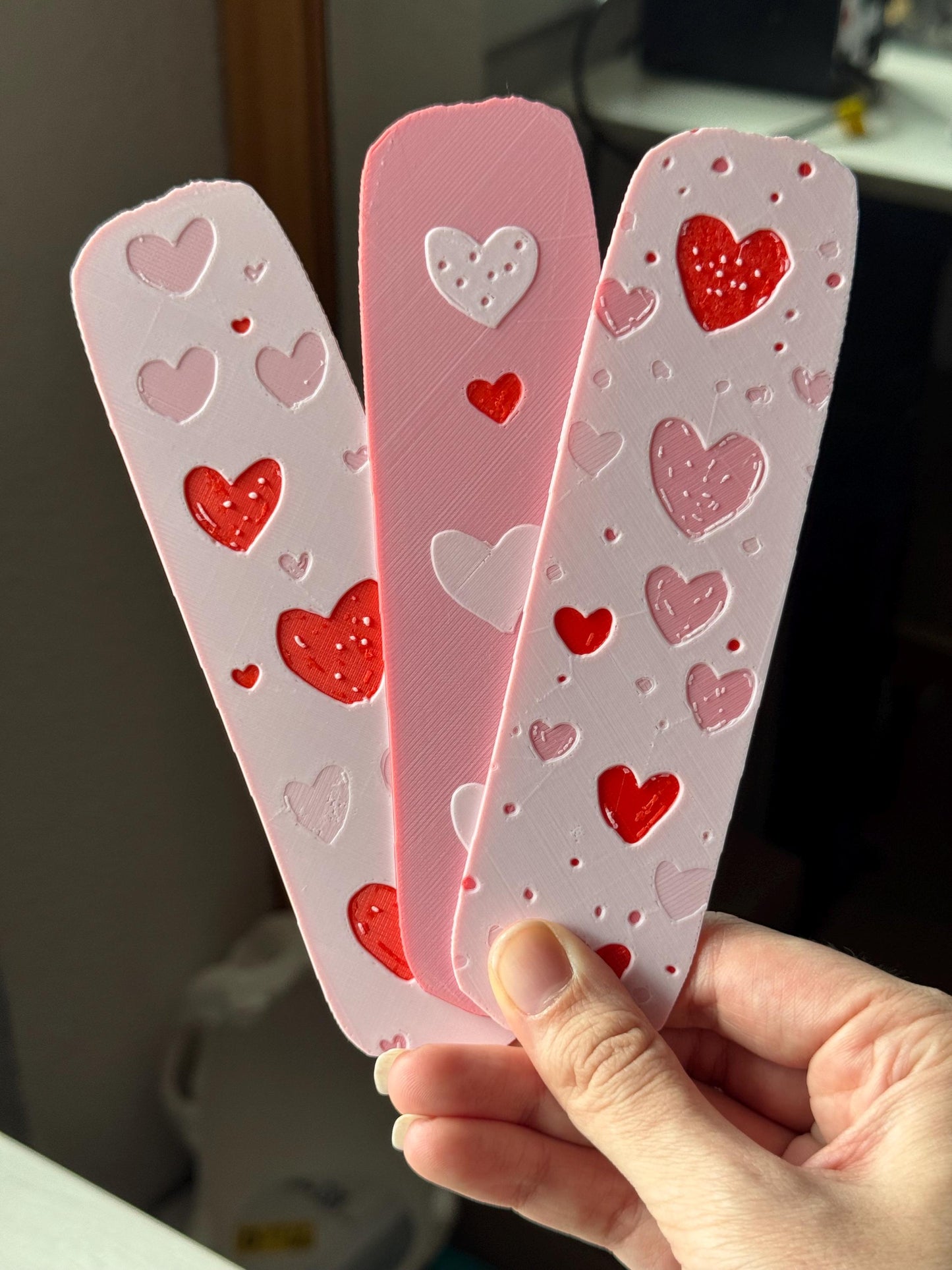Bookmark set - hearts bookmark