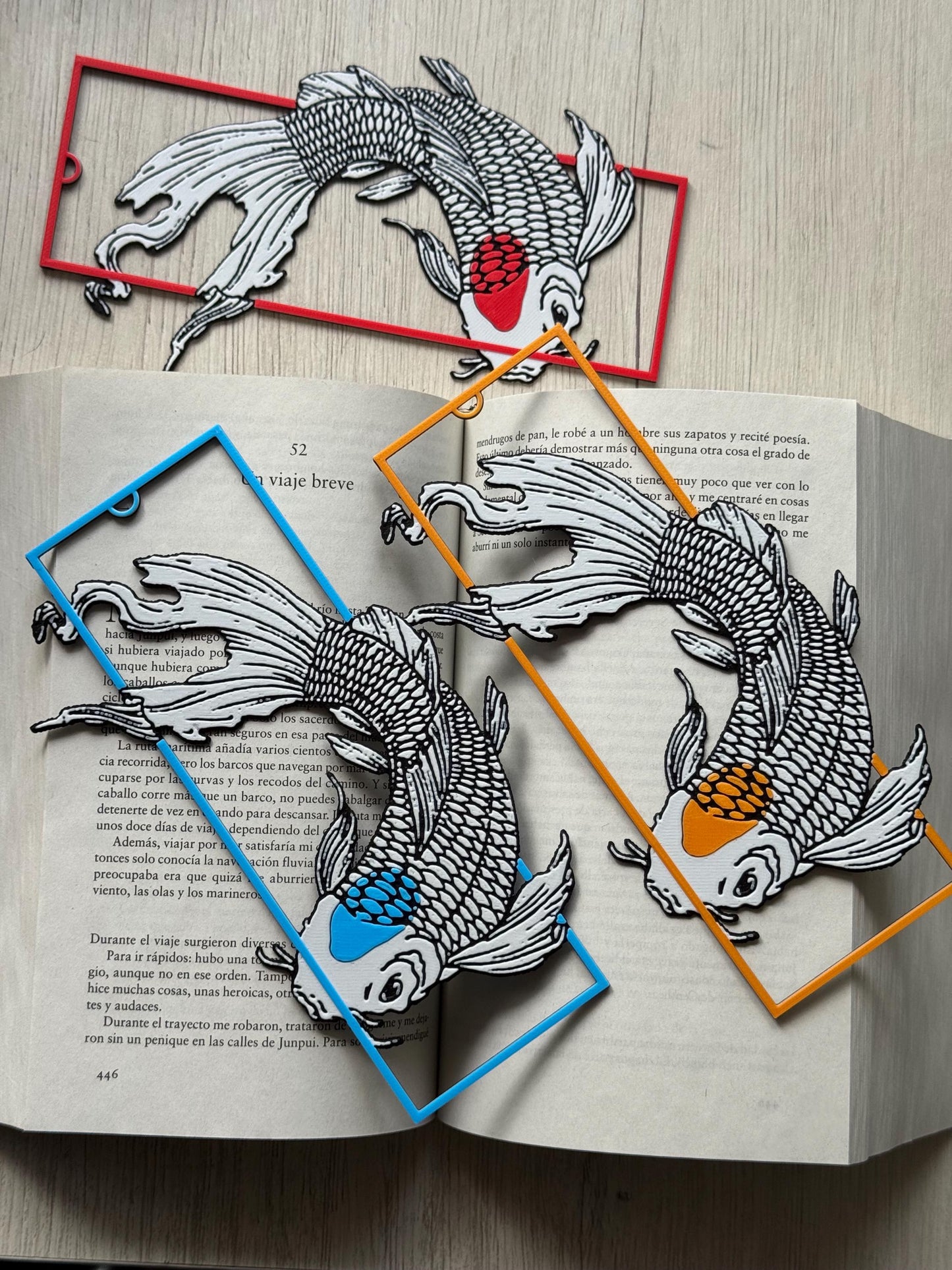 Tancho Koi Bookmark Set - Fantasy Bookmark | Spring Bookmark | Reading Accessories