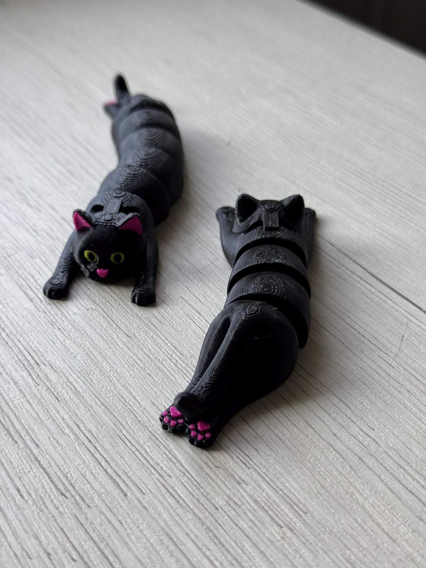 Flexi cat keychain - printed keychains in various colors, keychains for cat lovers