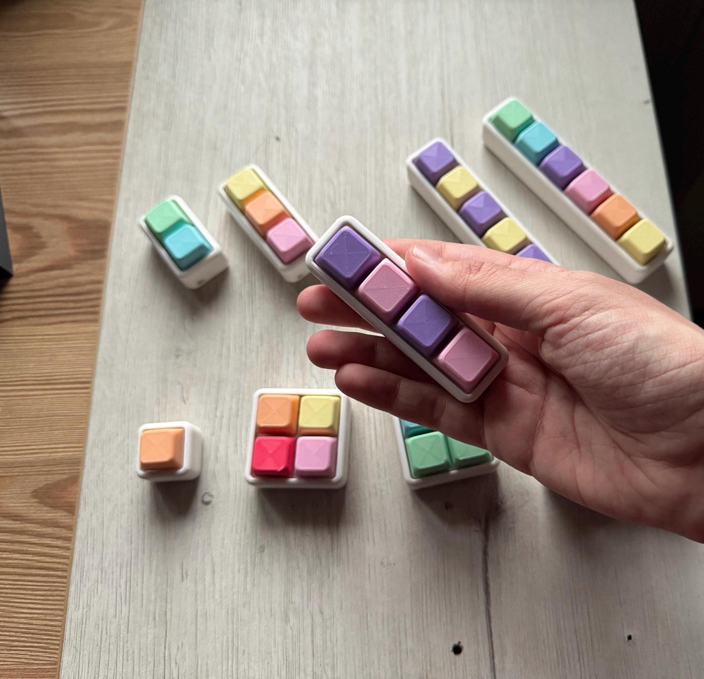 Pastel Modular Clicker Fidget | Custom Stress Relief Toy